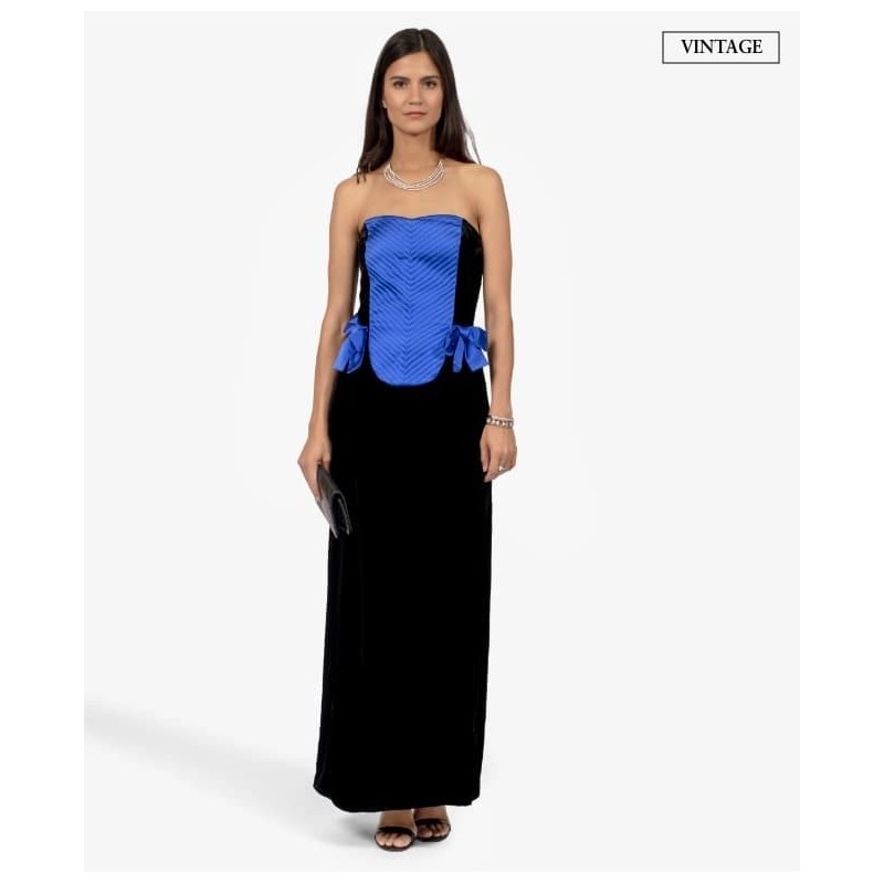 Robe Guy Laroche Blue Bustier