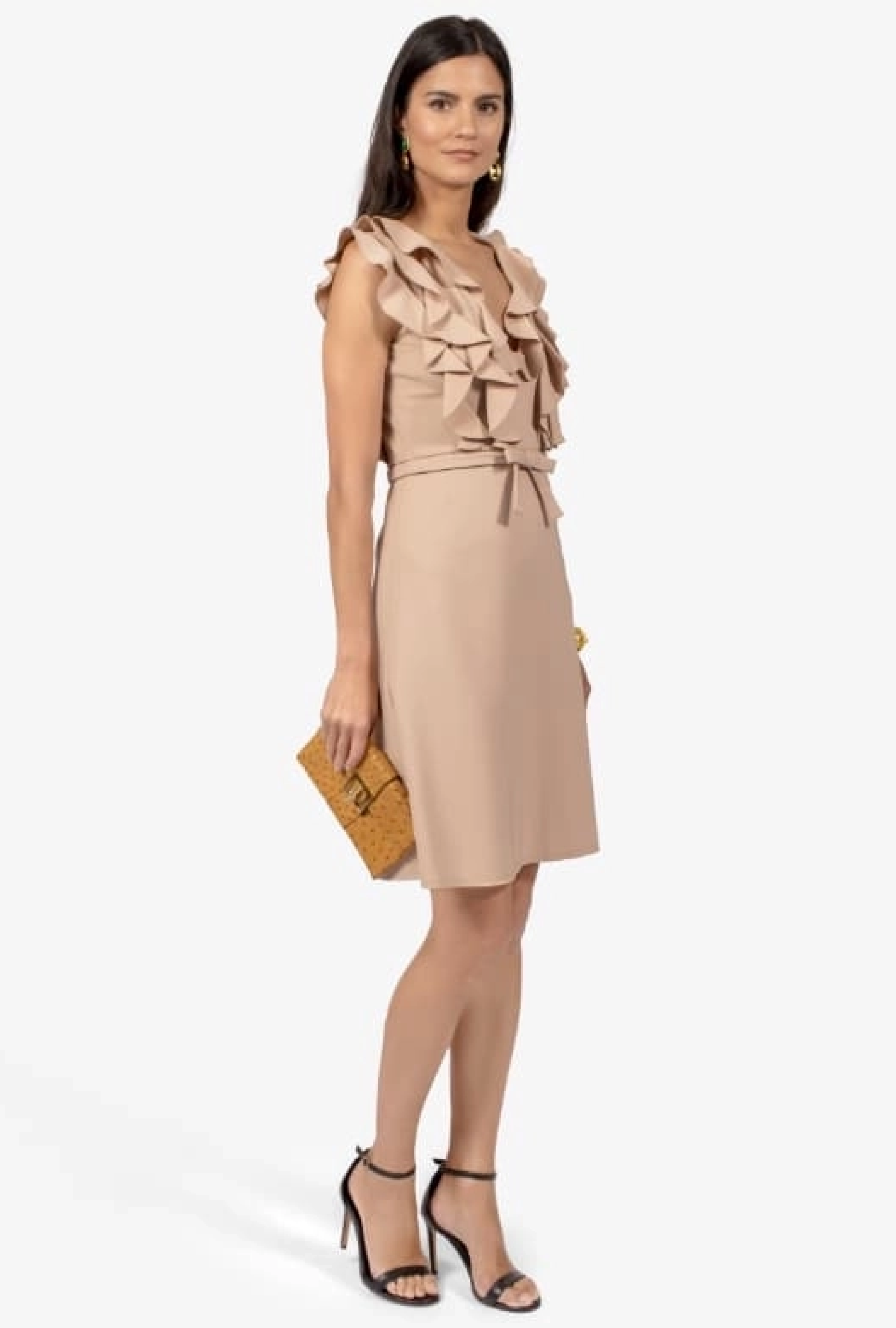 Robe Valentino Champagne Gather