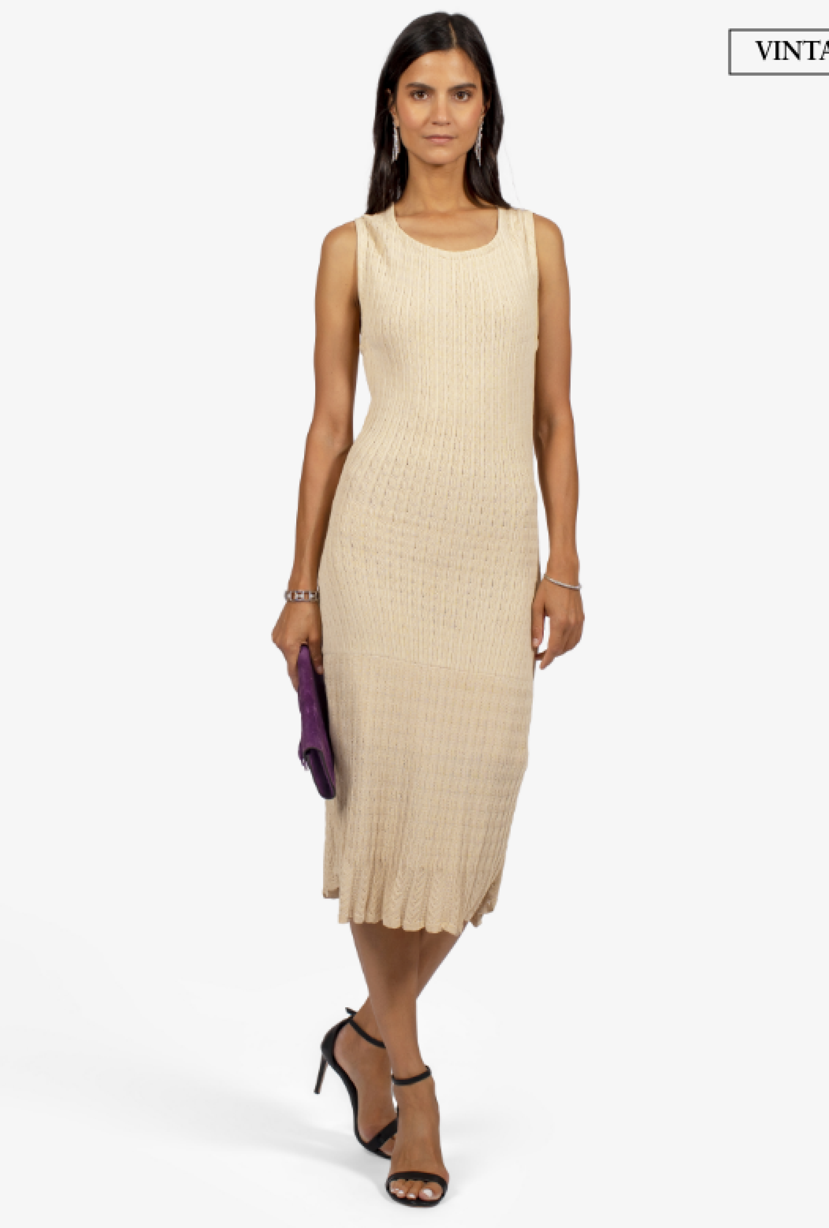 Robe Alaia Fluide Écru