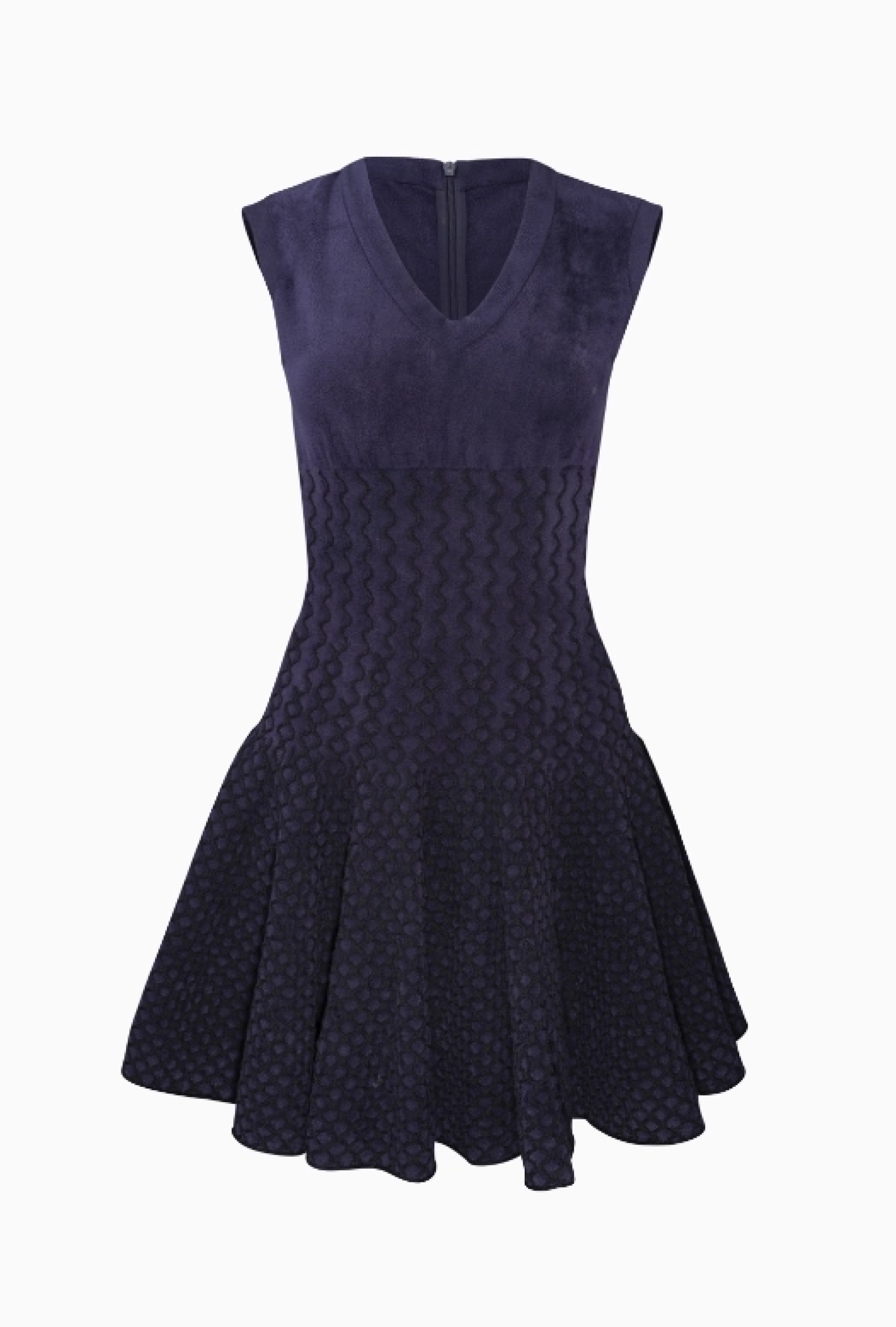 Robe Alaia Blue Velvet