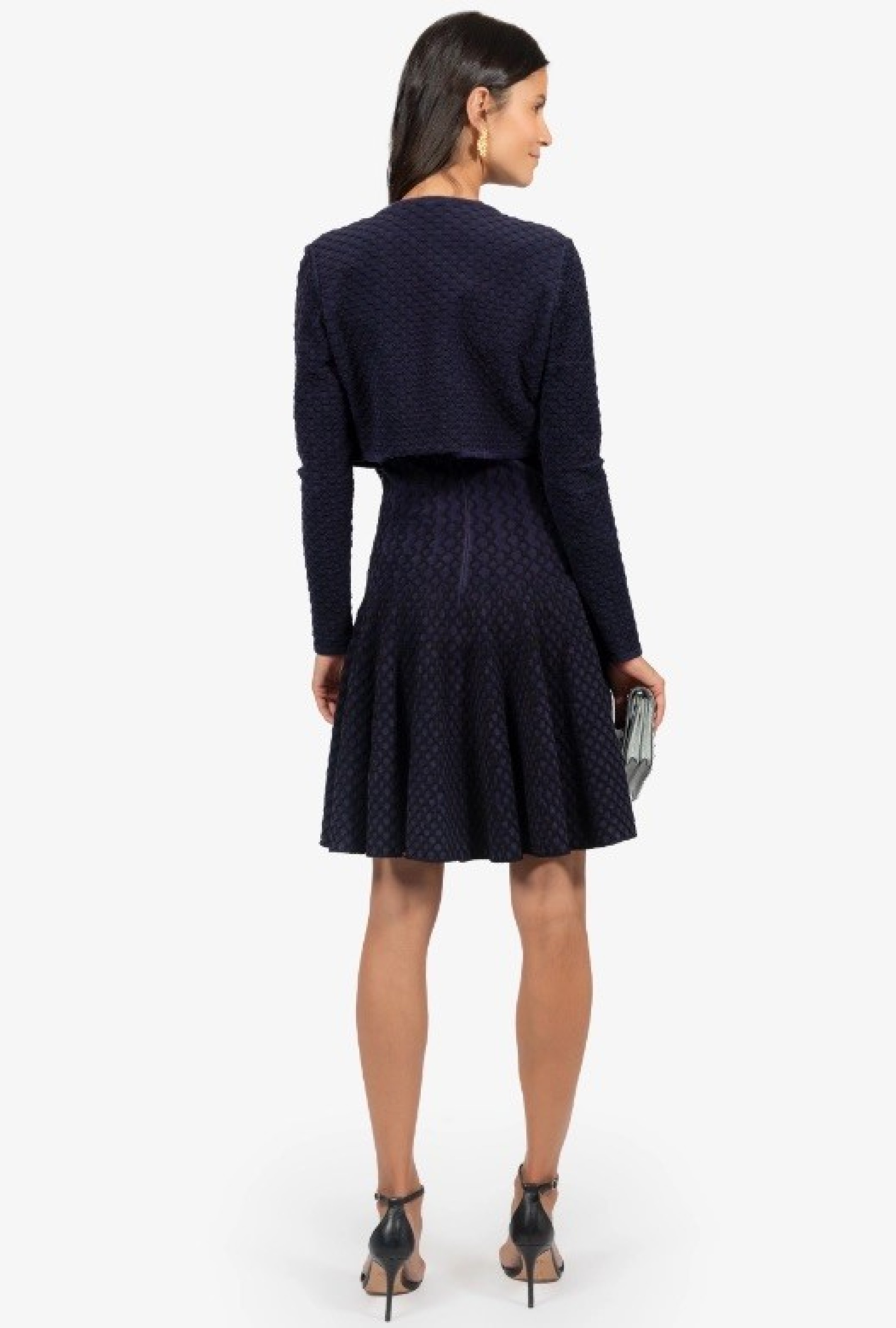 Robe Alaia Blue Velvet