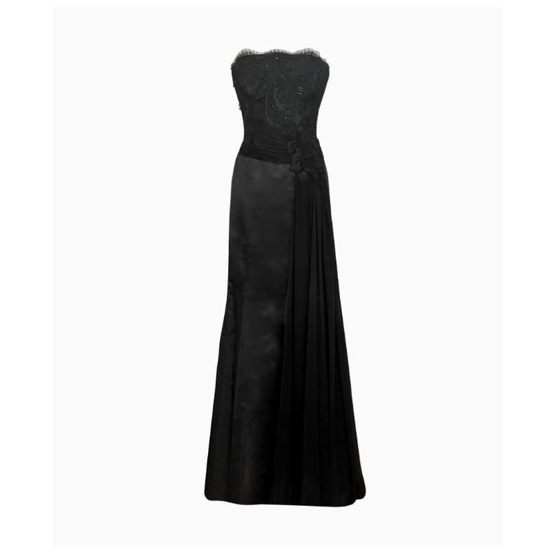 Robe Velasco Couture Chic Black Flower
