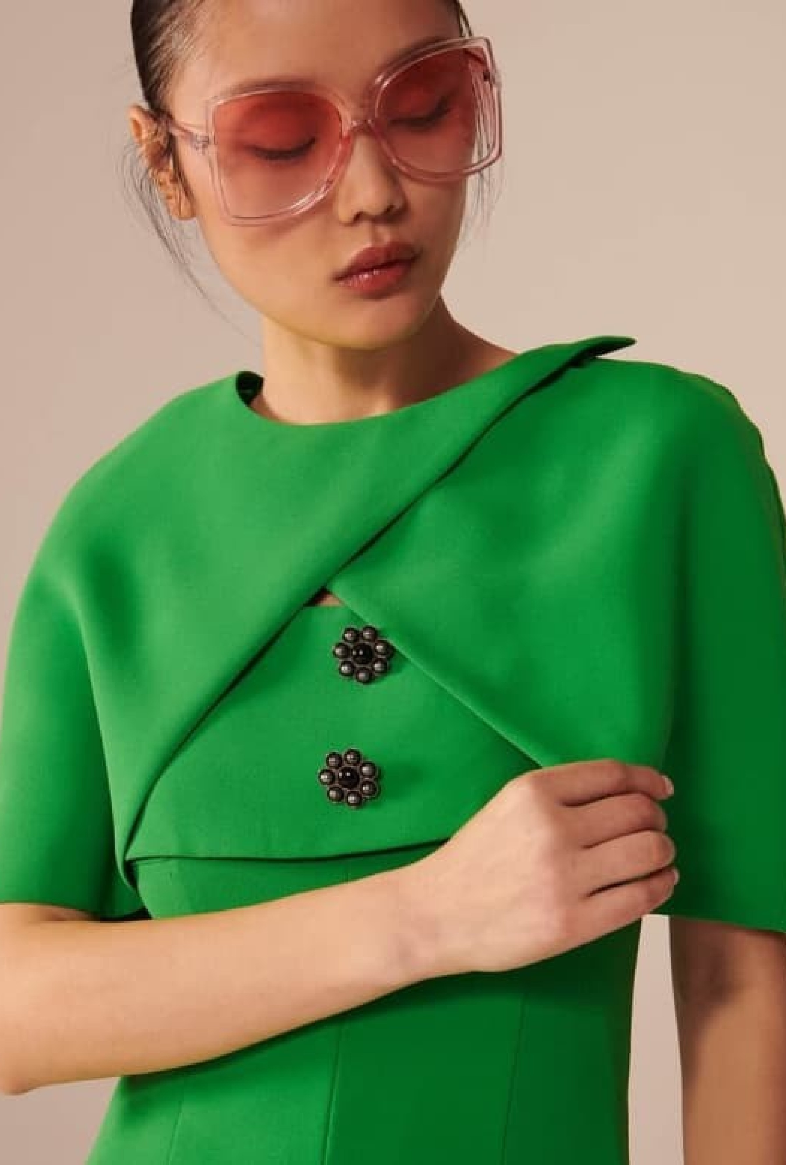 Cape Tara Jarmon Valentina Emeraude