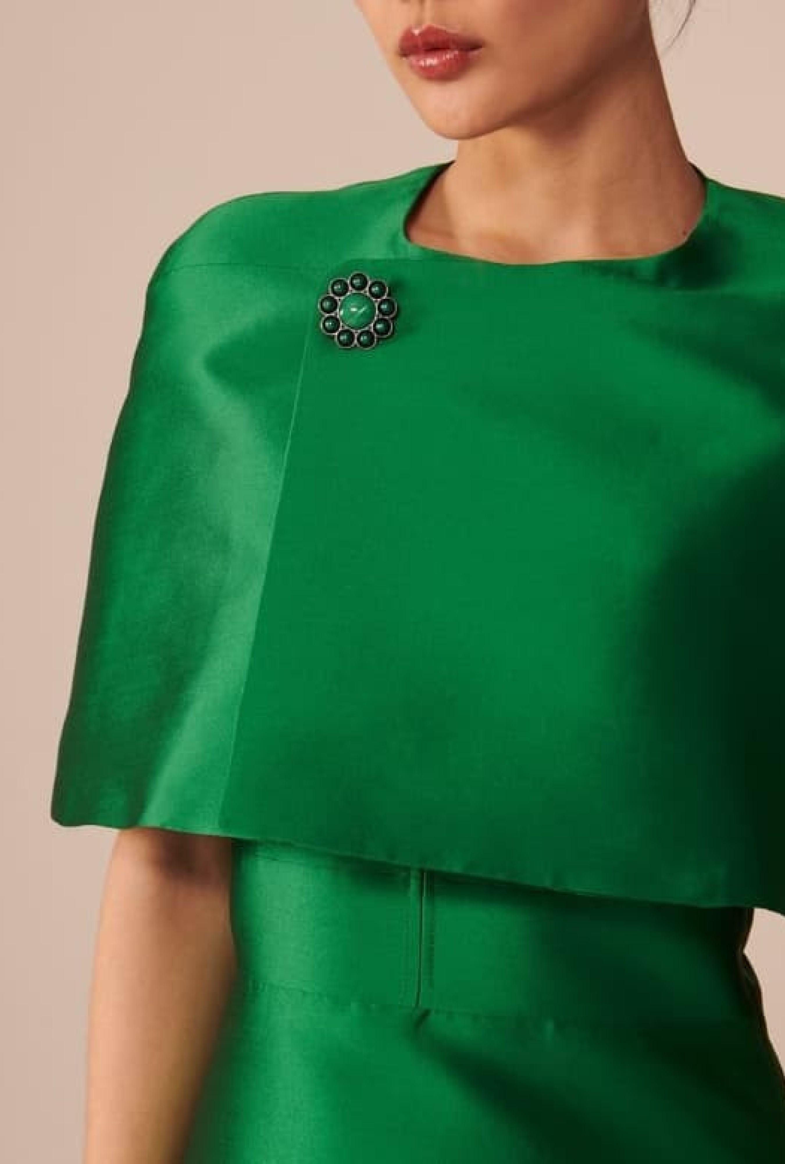 Cape Tara Jarmon Valeria Emeraude