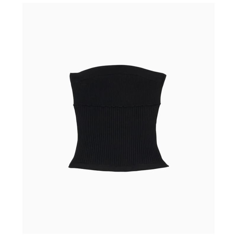 Top Zapa Bustier Nero