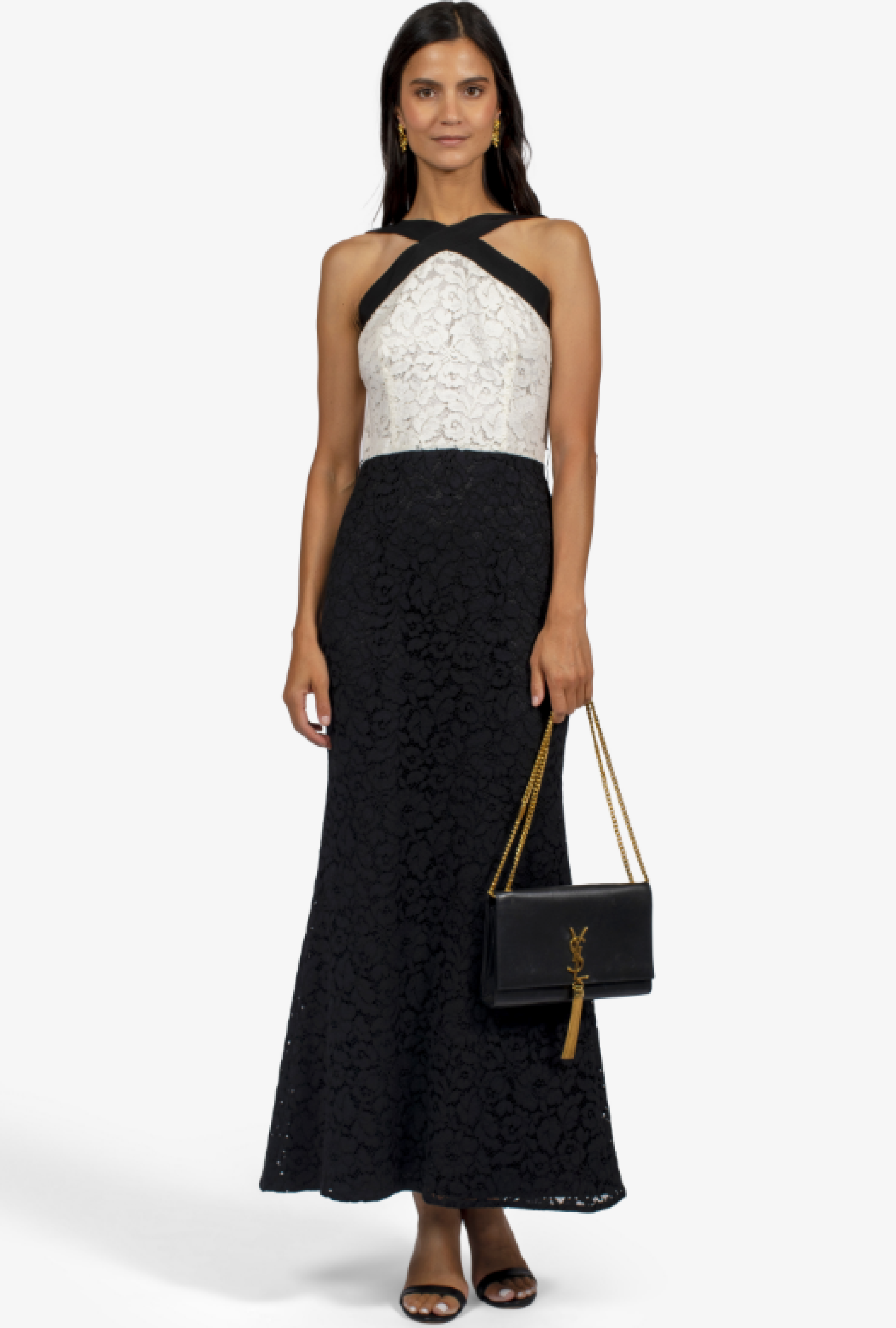 Robe Carolina Herrera Cross Lace