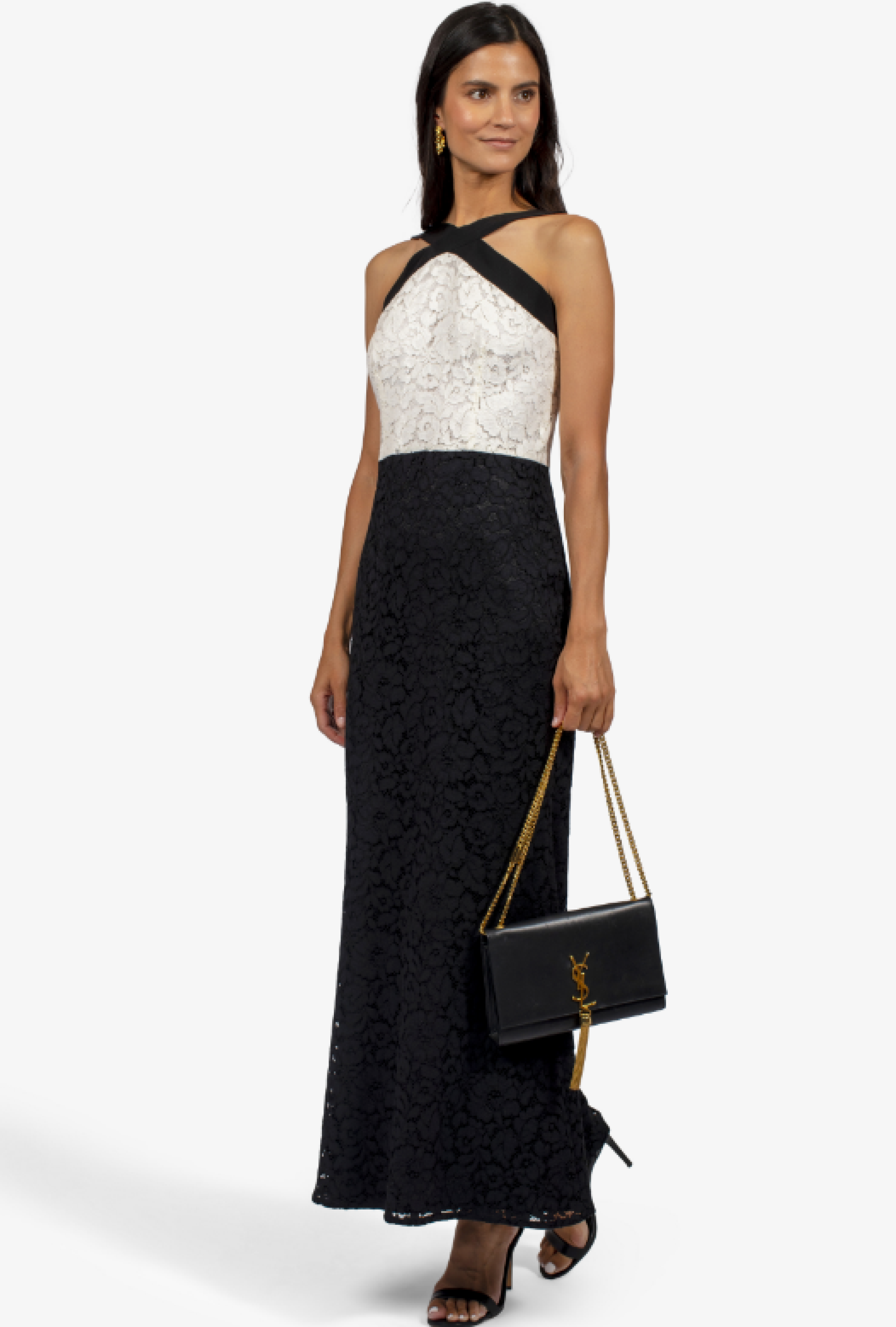 Robe Carolina Herrera Cross Lace