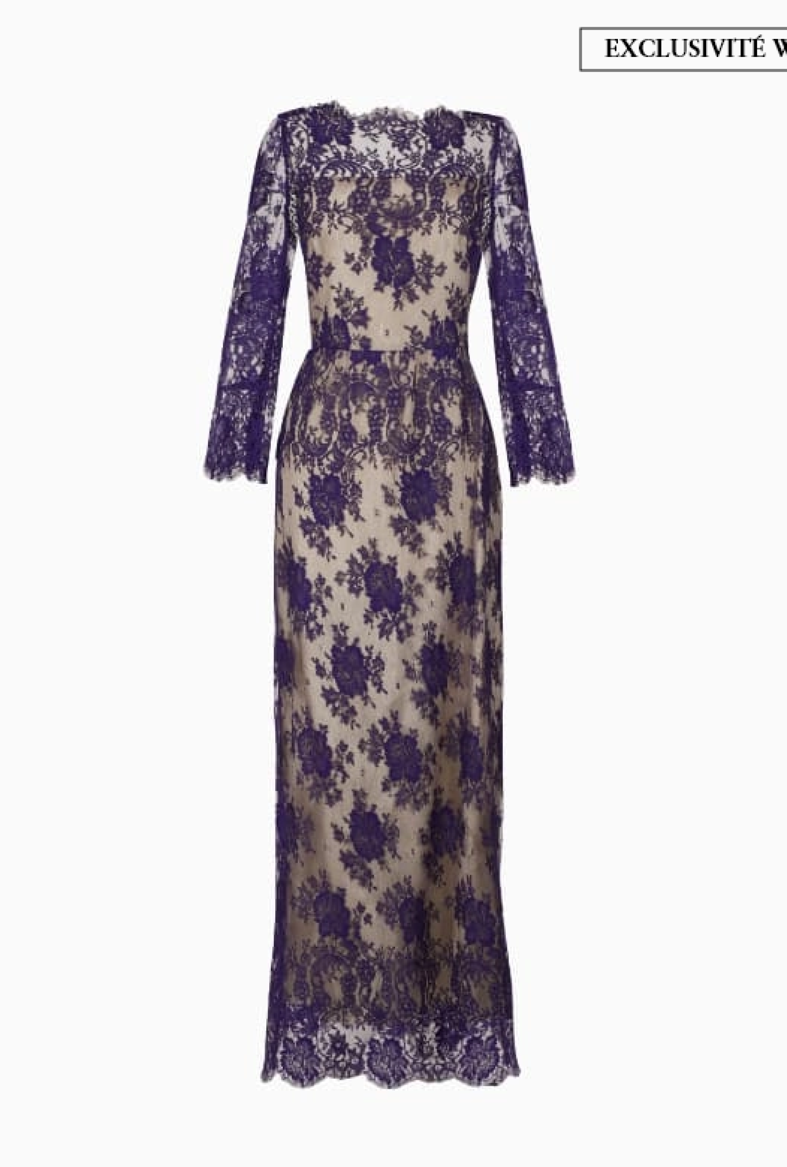 Robe My Couture Corner Fleurs Violettes- Exclusivité web