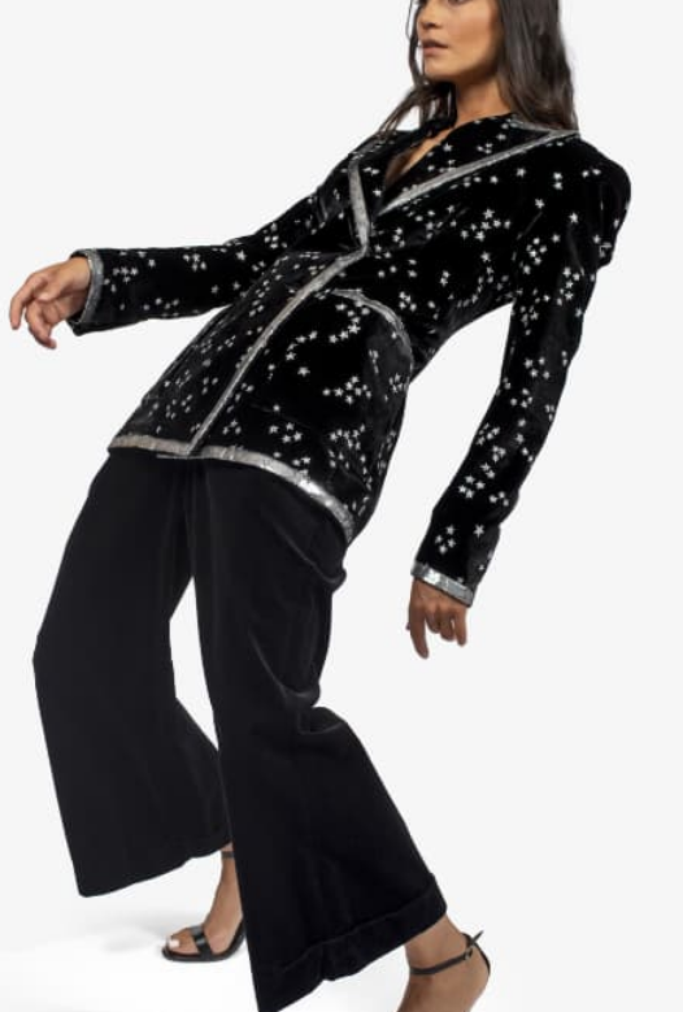 Veste Azzaro Imane Embroidered Black