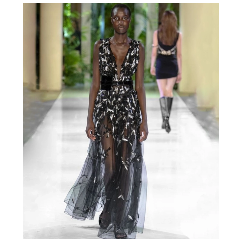 Robe Azzaro Demoiselle Black Silver