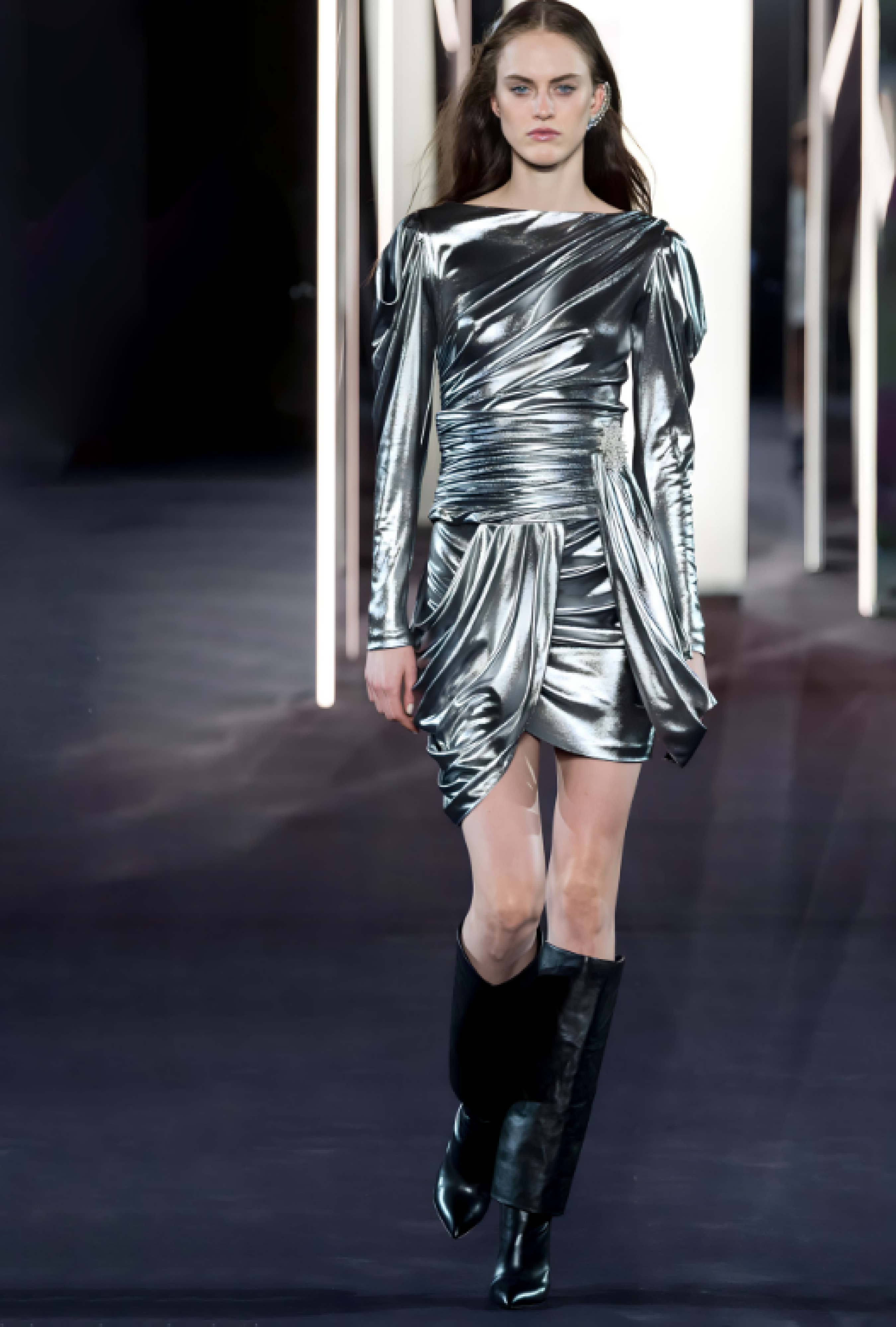 Robe Azzaro Laminated Mini Silver