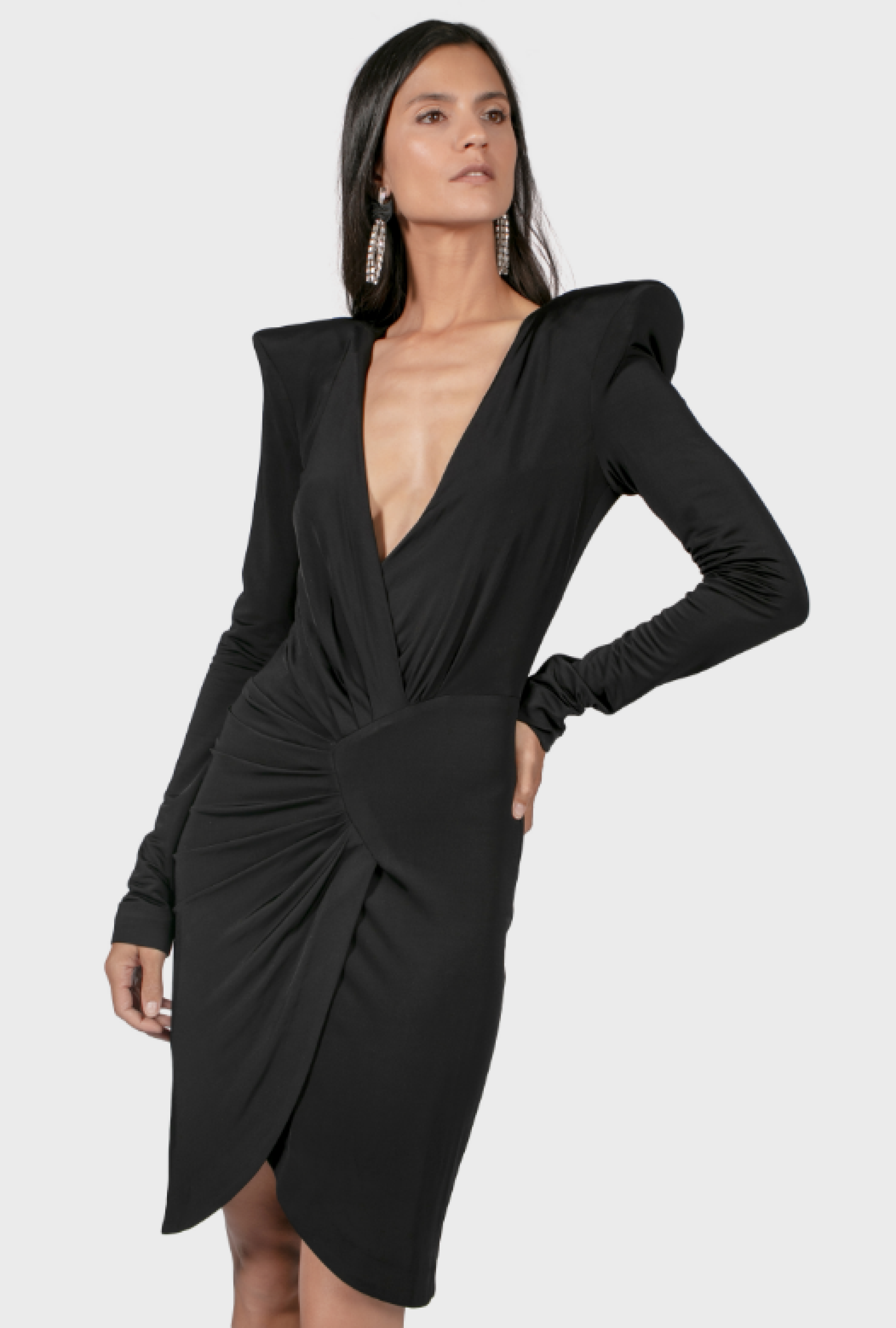 Robe Azzaro Volants Black
