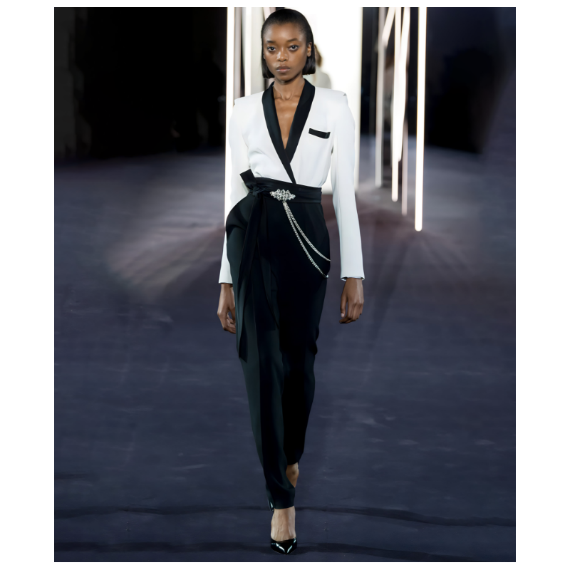 Combinaison Azzaro Cigale Noir et Blanc