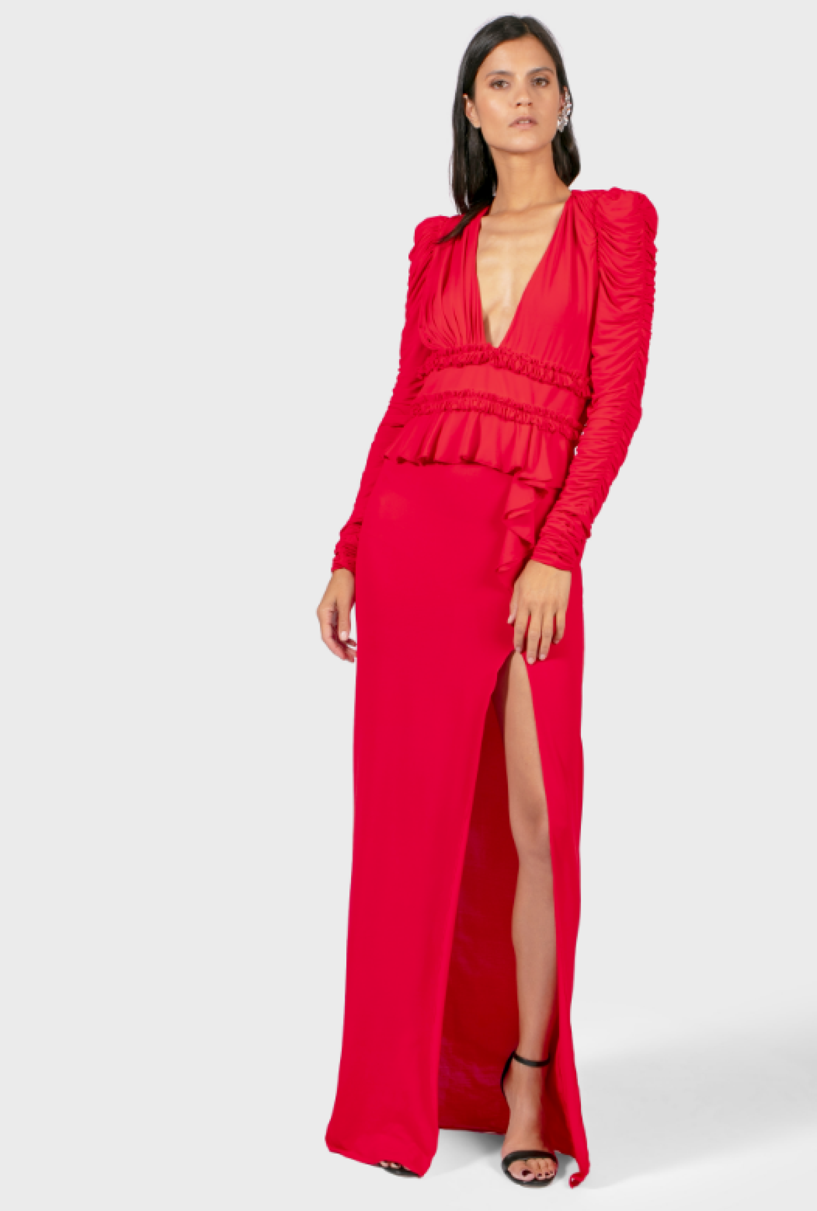 Robe Azzaro Georgia Rouge