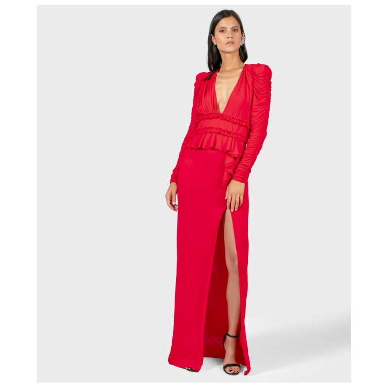 Robe Azzaro Georgia Rouge
