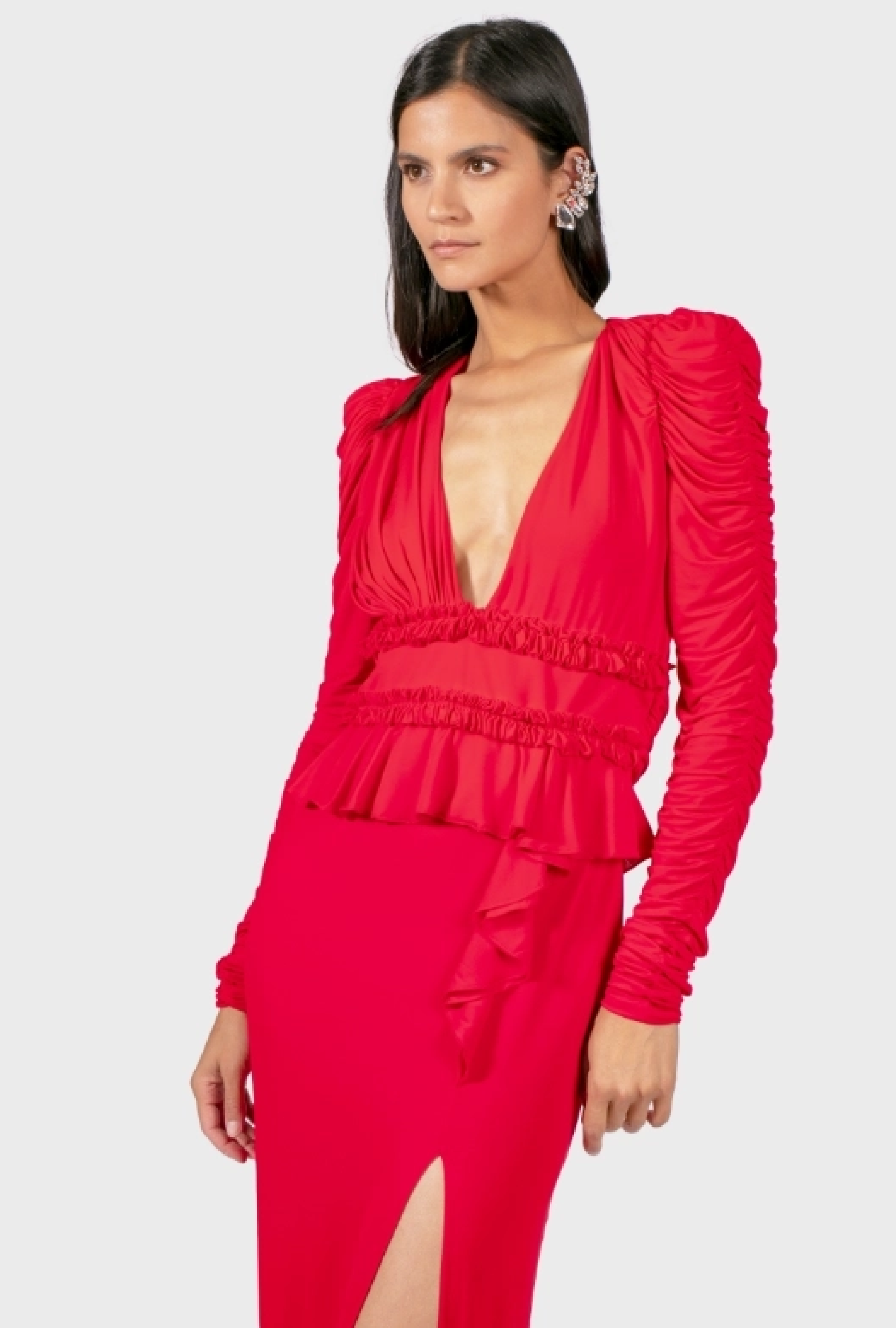 Robe Azzaro Georgia Rouge