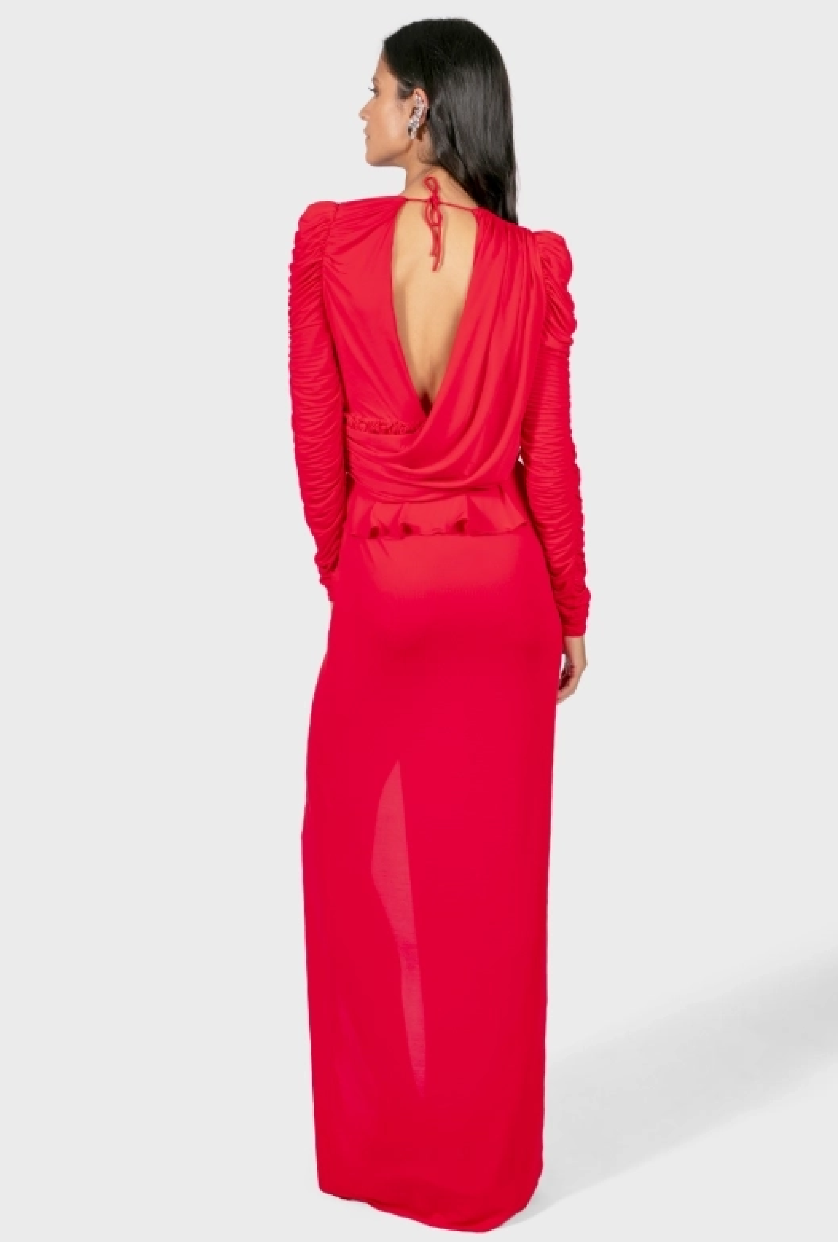 Robe Azzaro Georgia Rouge