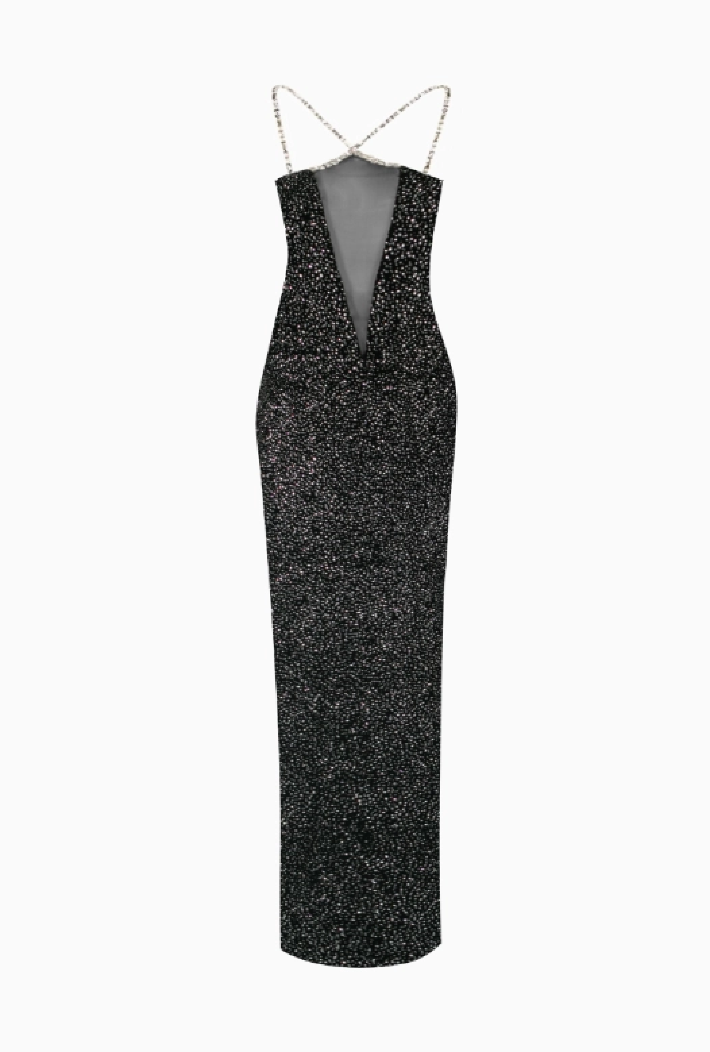 Robe Azzaro Iriana Velvet Rhinestone