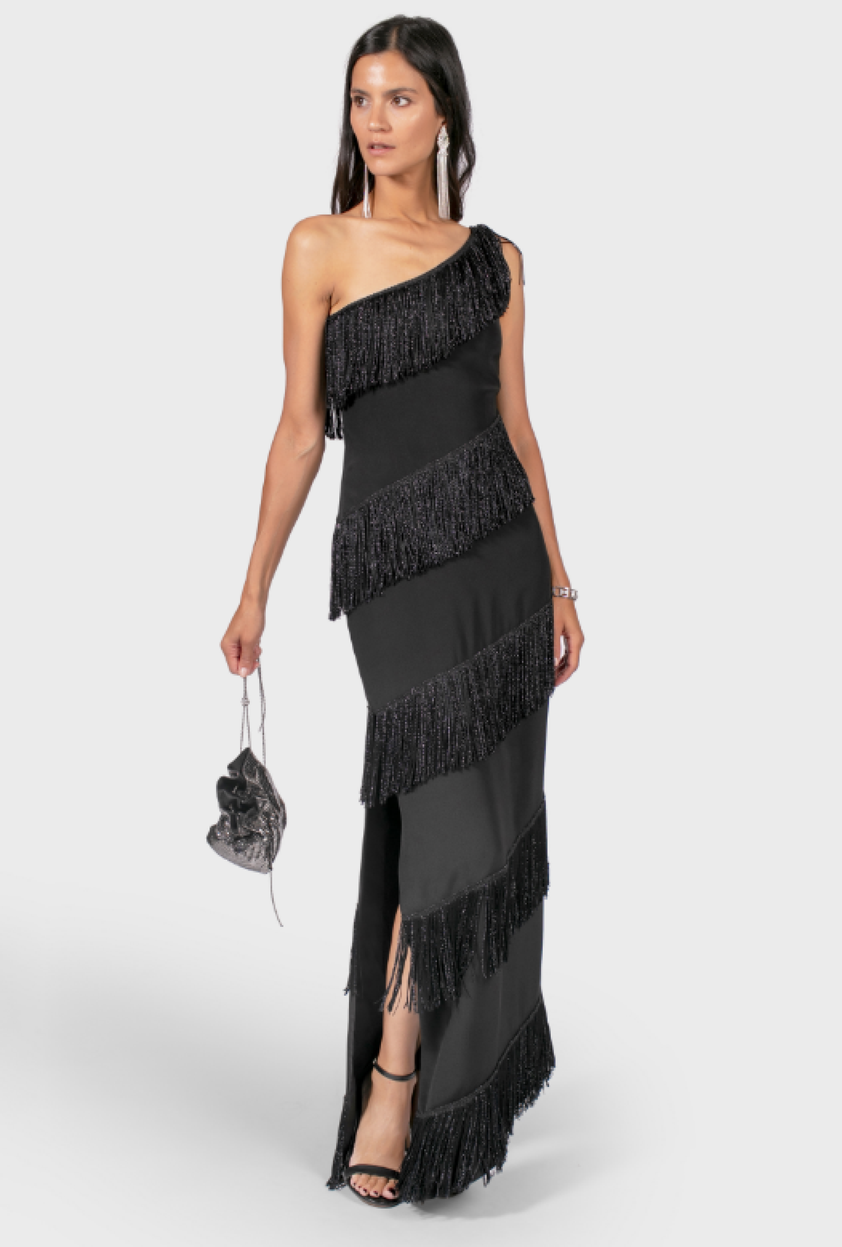 Robe Azzaro Asymétrique à Franges