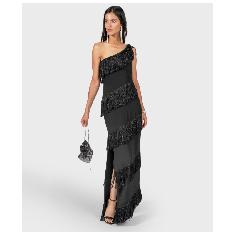 Robe Azzaro Asymétrique à Franges