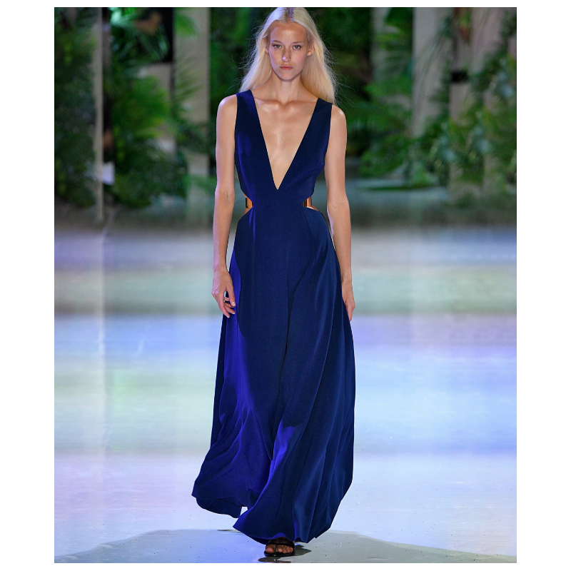 Robe Azzaro Dasha Bleu