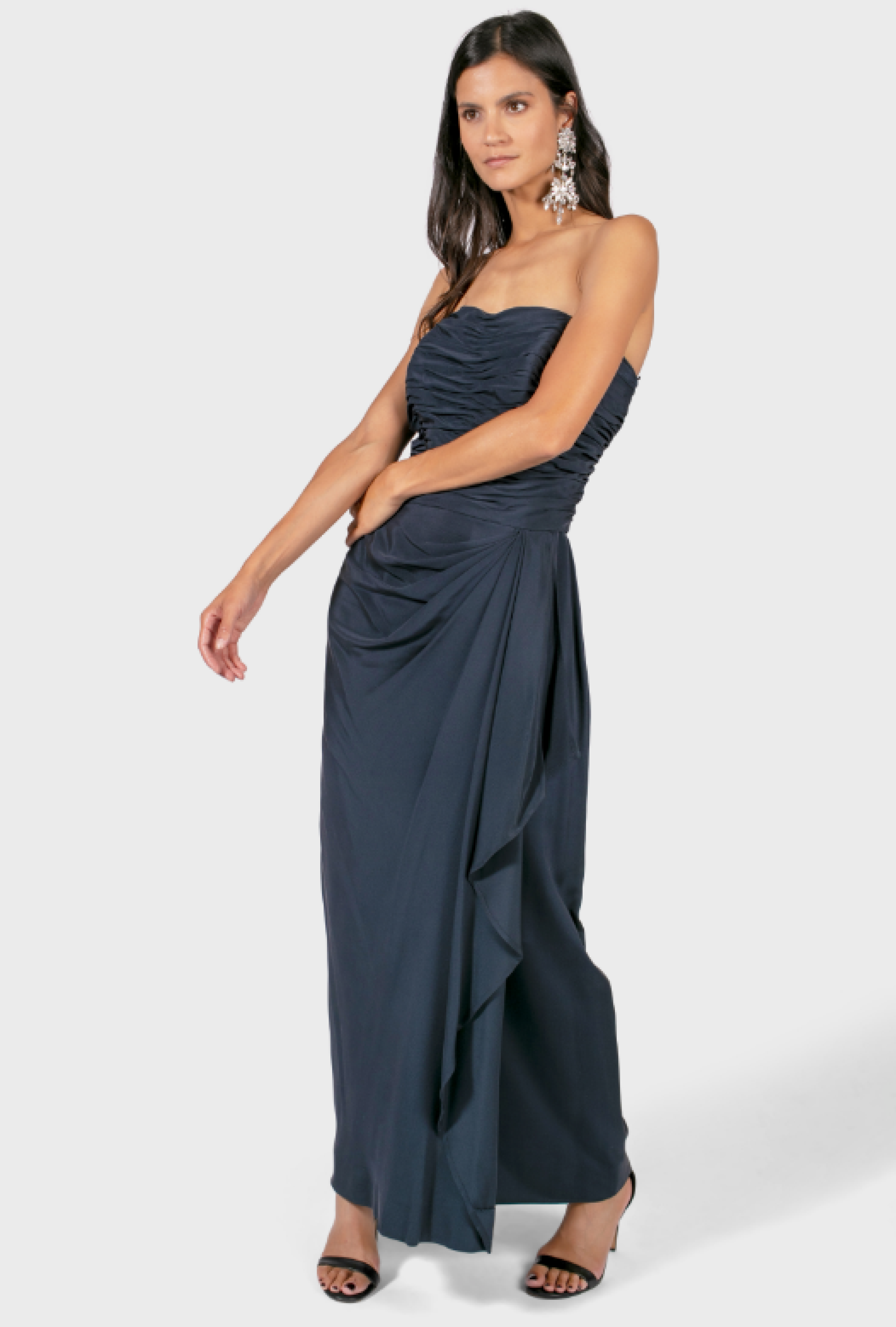 Robe Azzaro Draped Blue