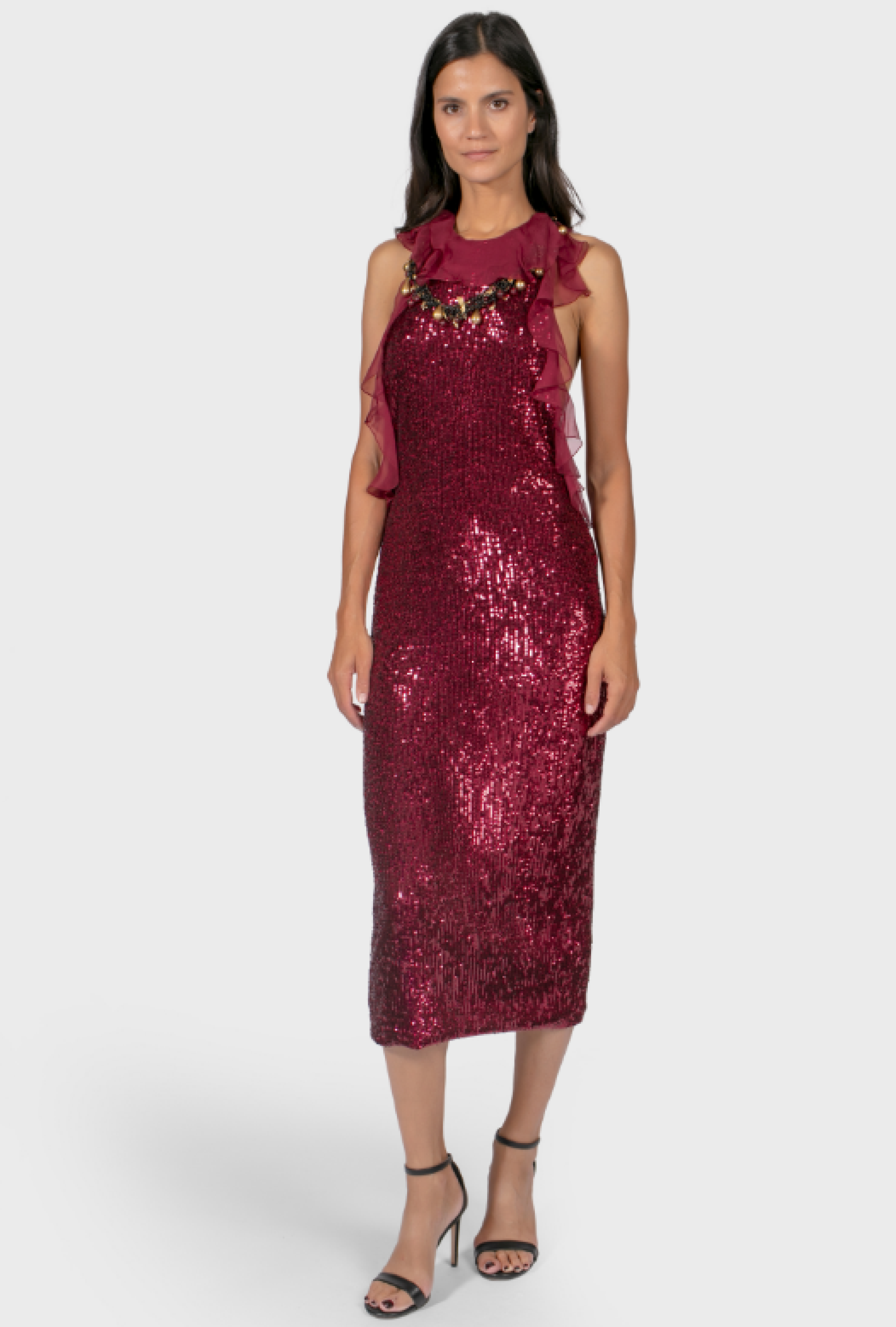 Robe Azzaro Tina Bordeaux