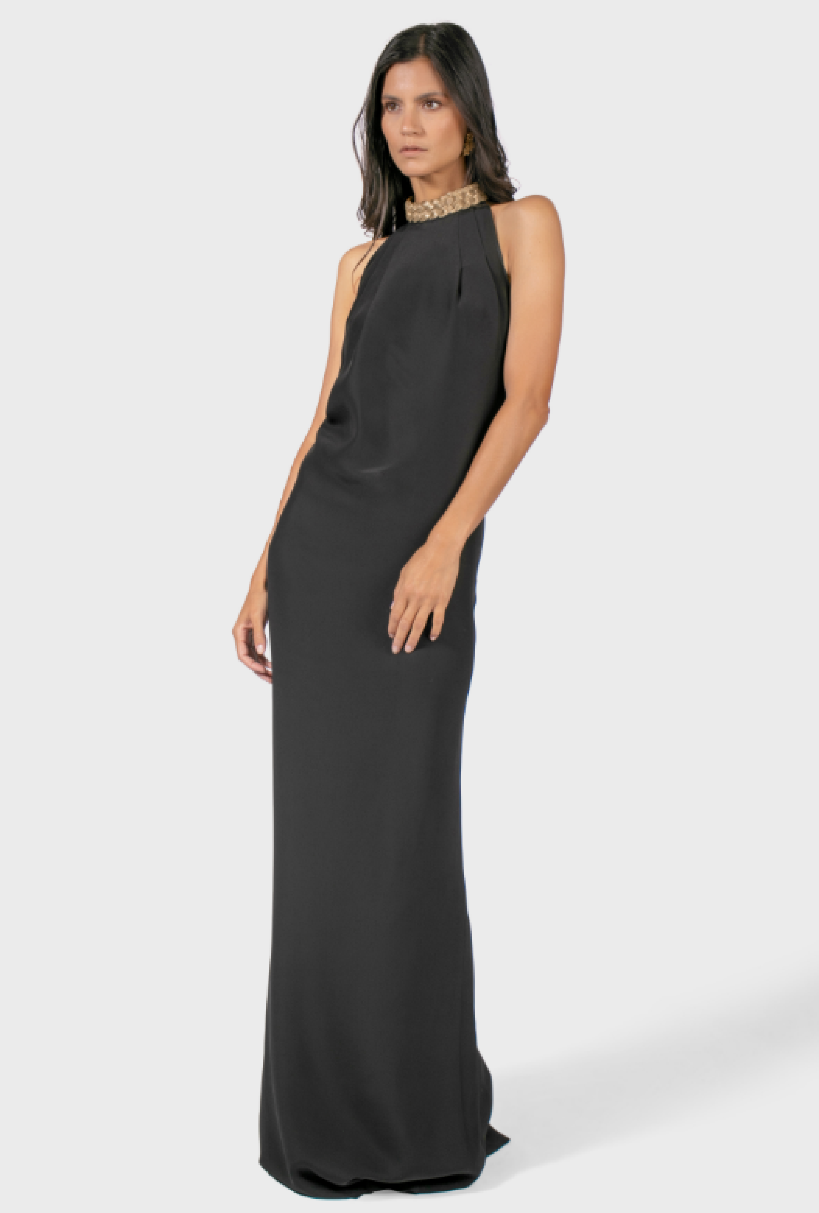 Robe Azzaro Collier Doré