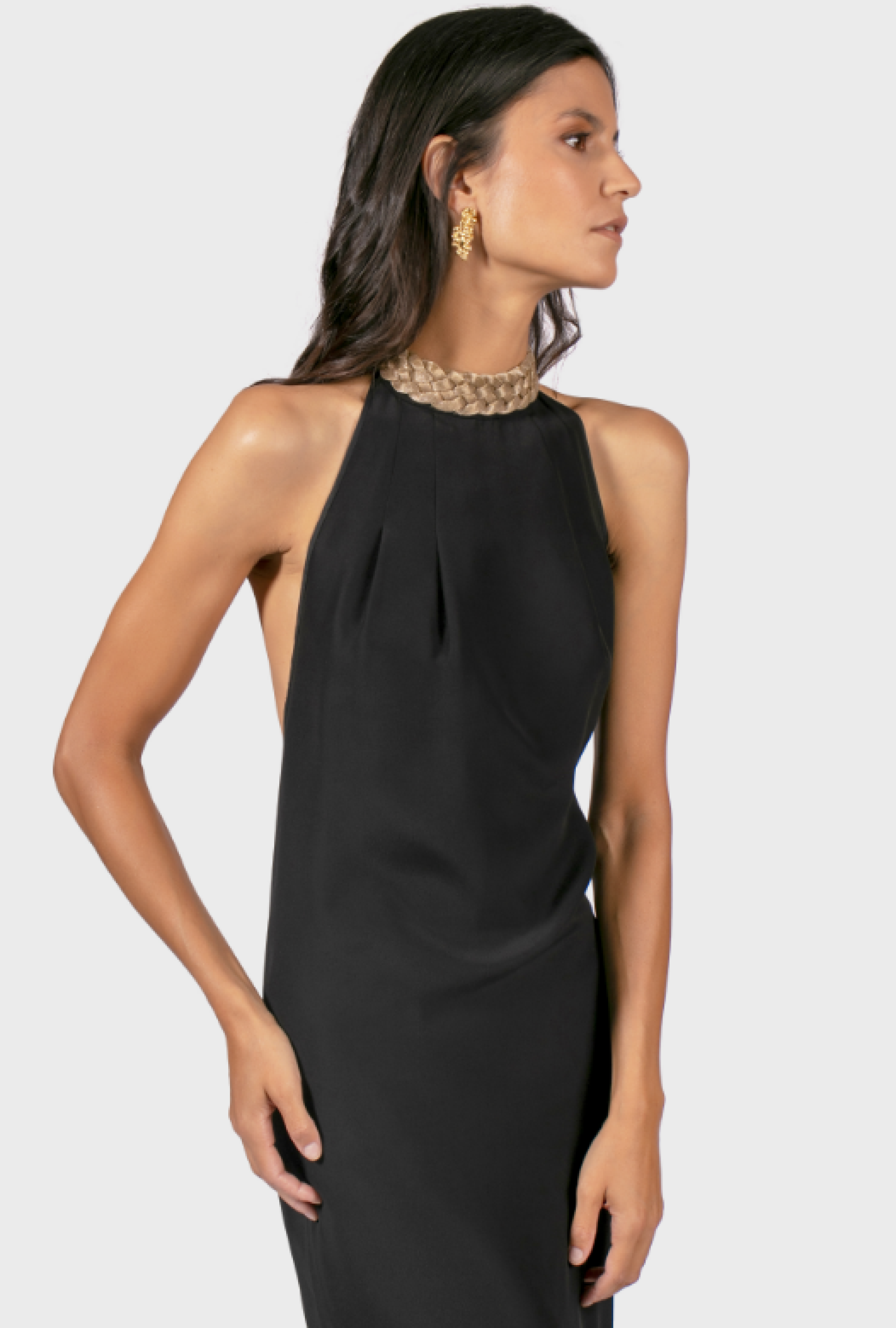 Robe Azzaro Collier Doré