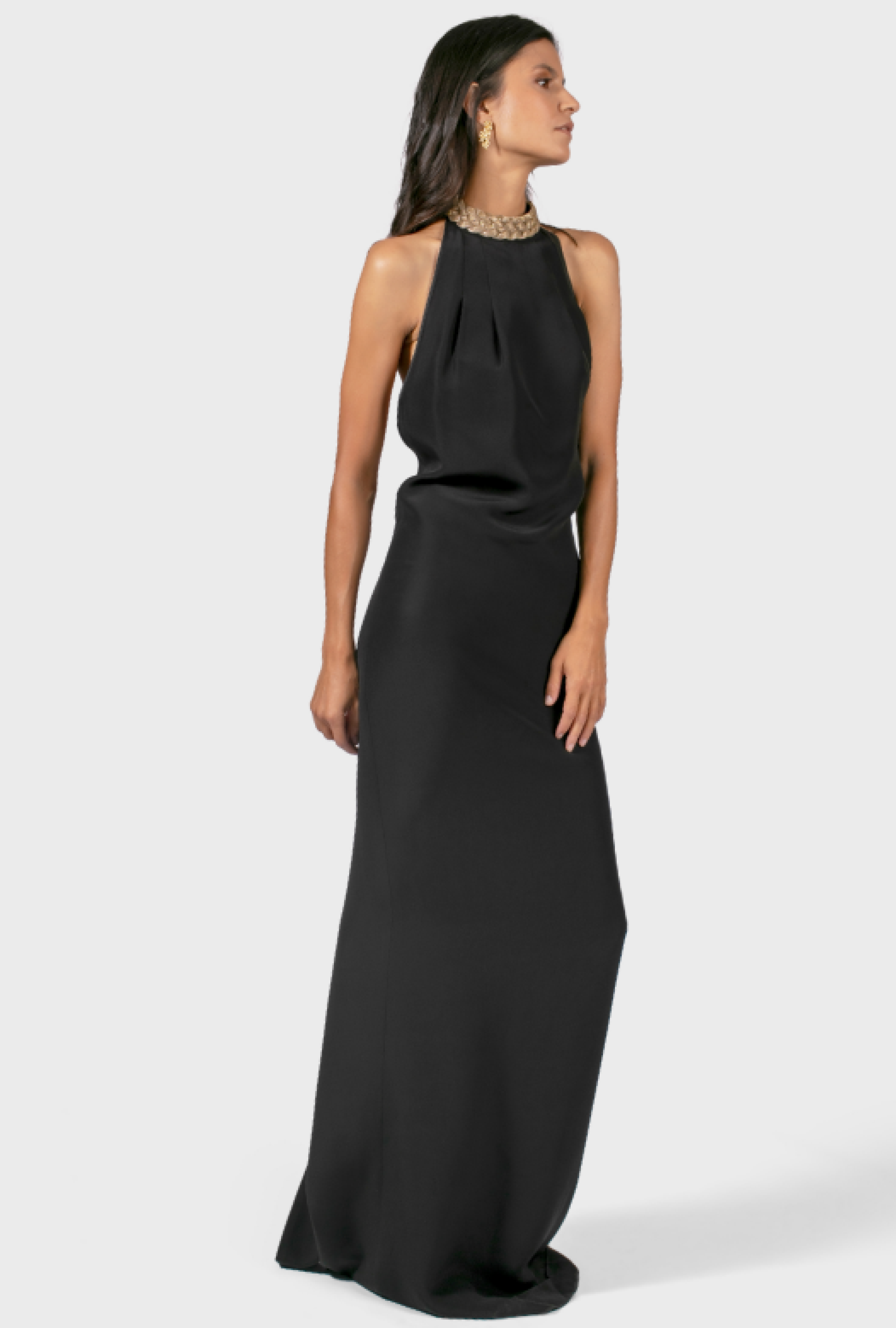 Robe Azzaro Collier Doré