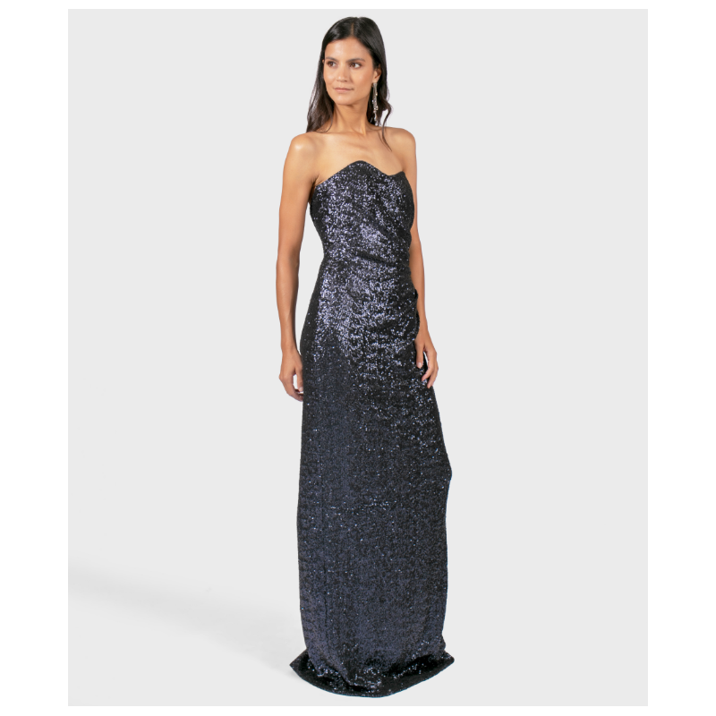 Robe Azzaro Grise Sequin