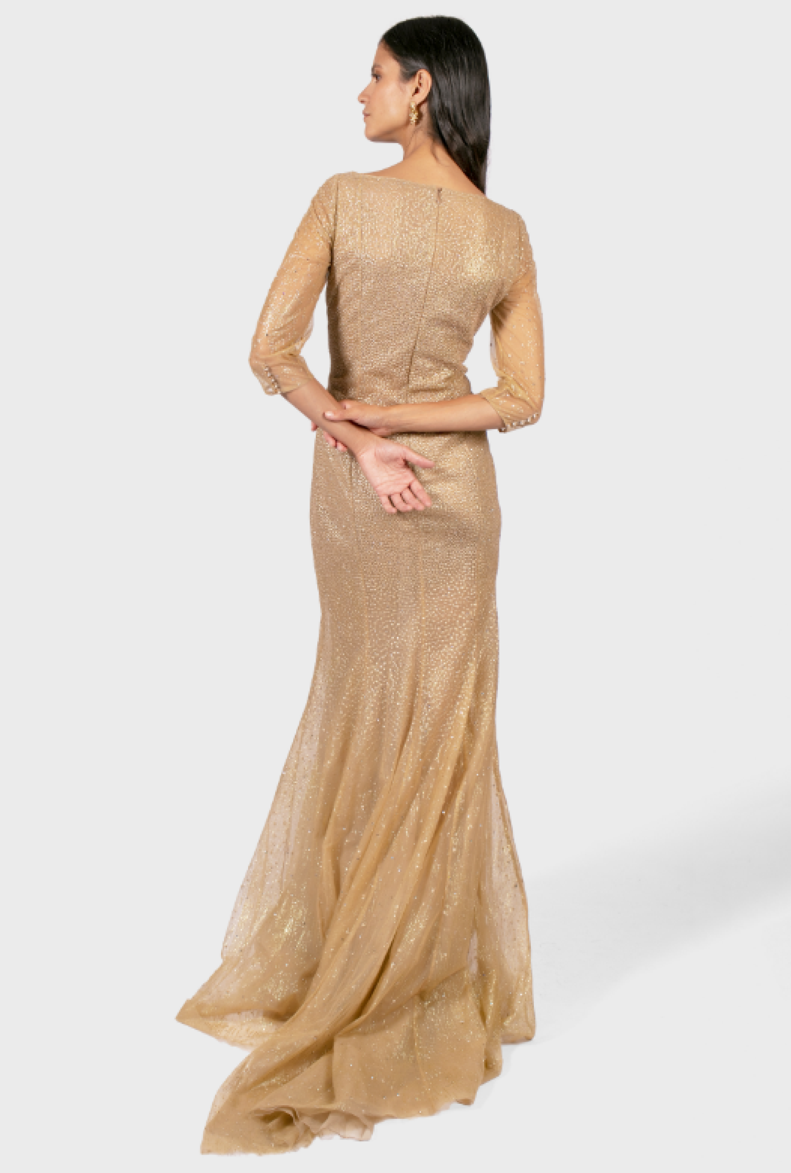 Robe Azzaro Nude et Doré