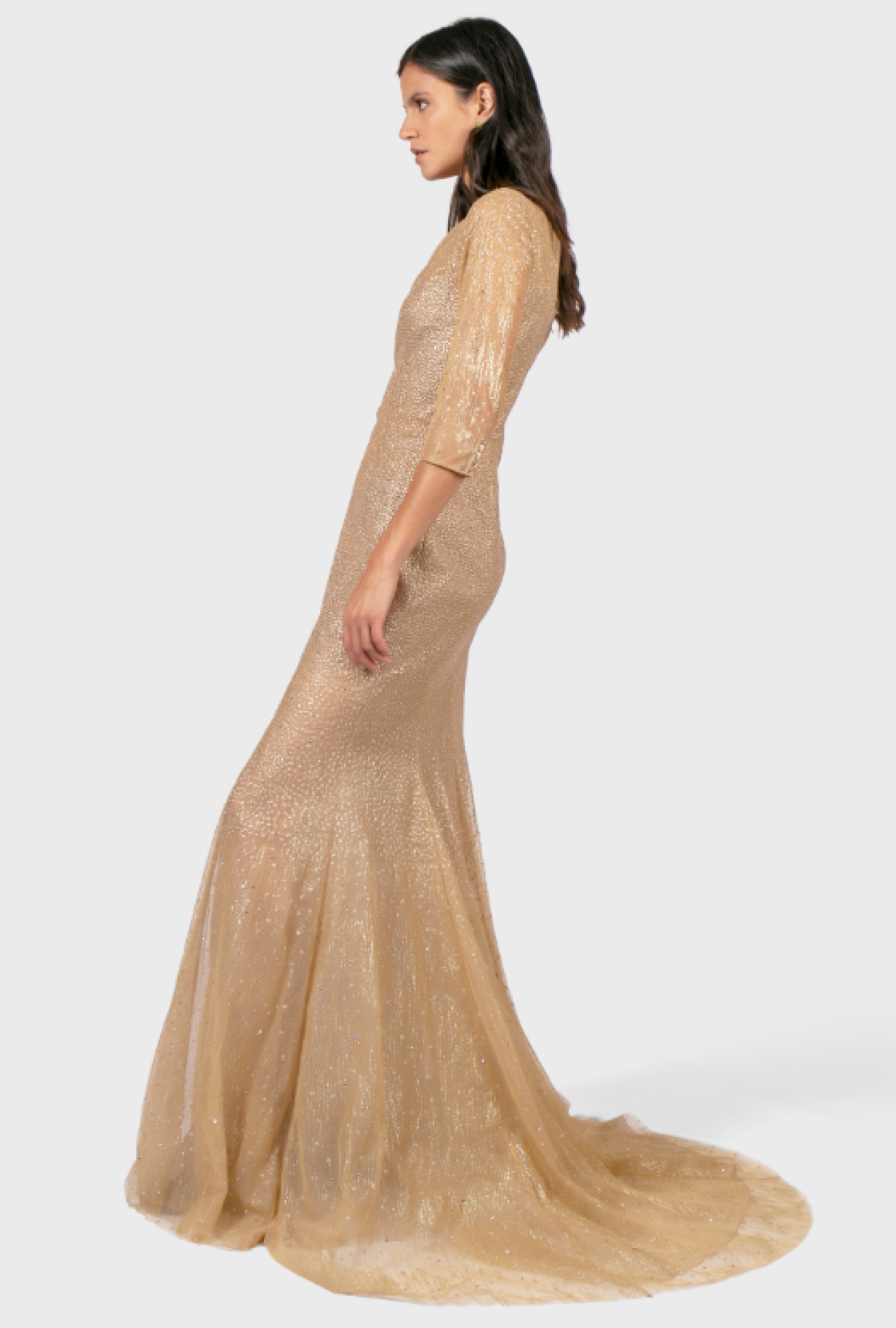 Robe Azzaro Nude et Doré
