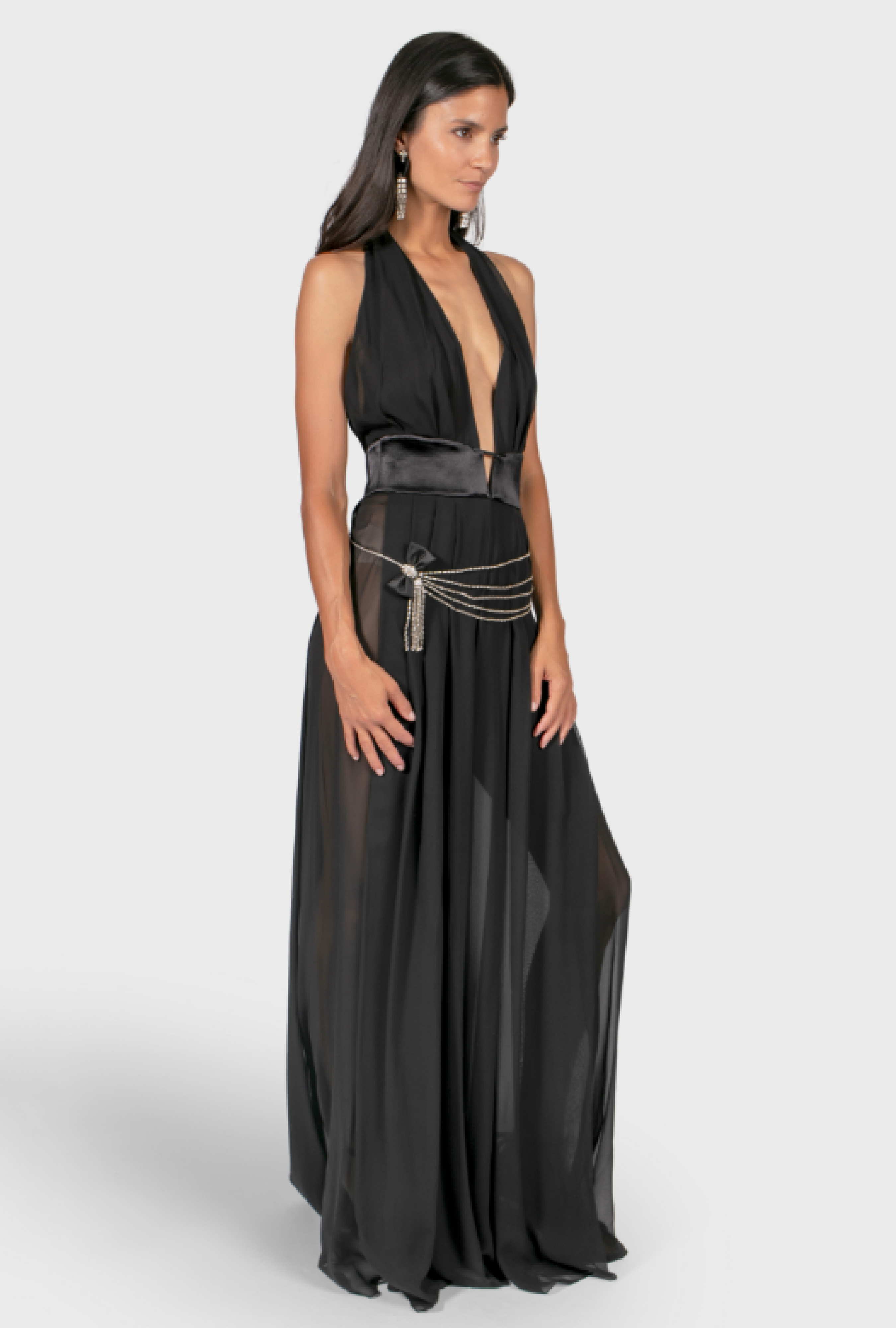 Robe Azzaro Black Swann