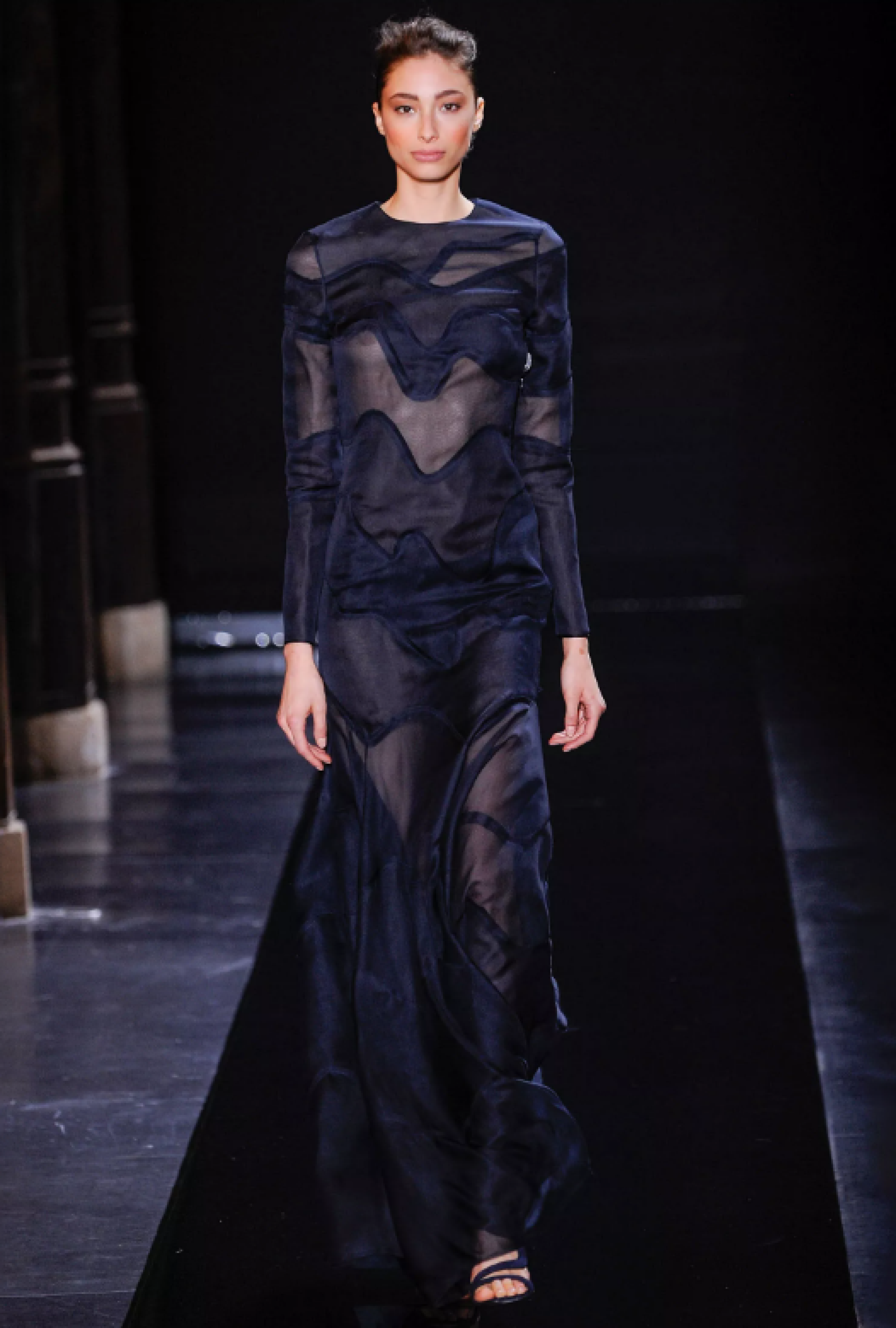 Robe Azzaro Blue Sheer SS2015