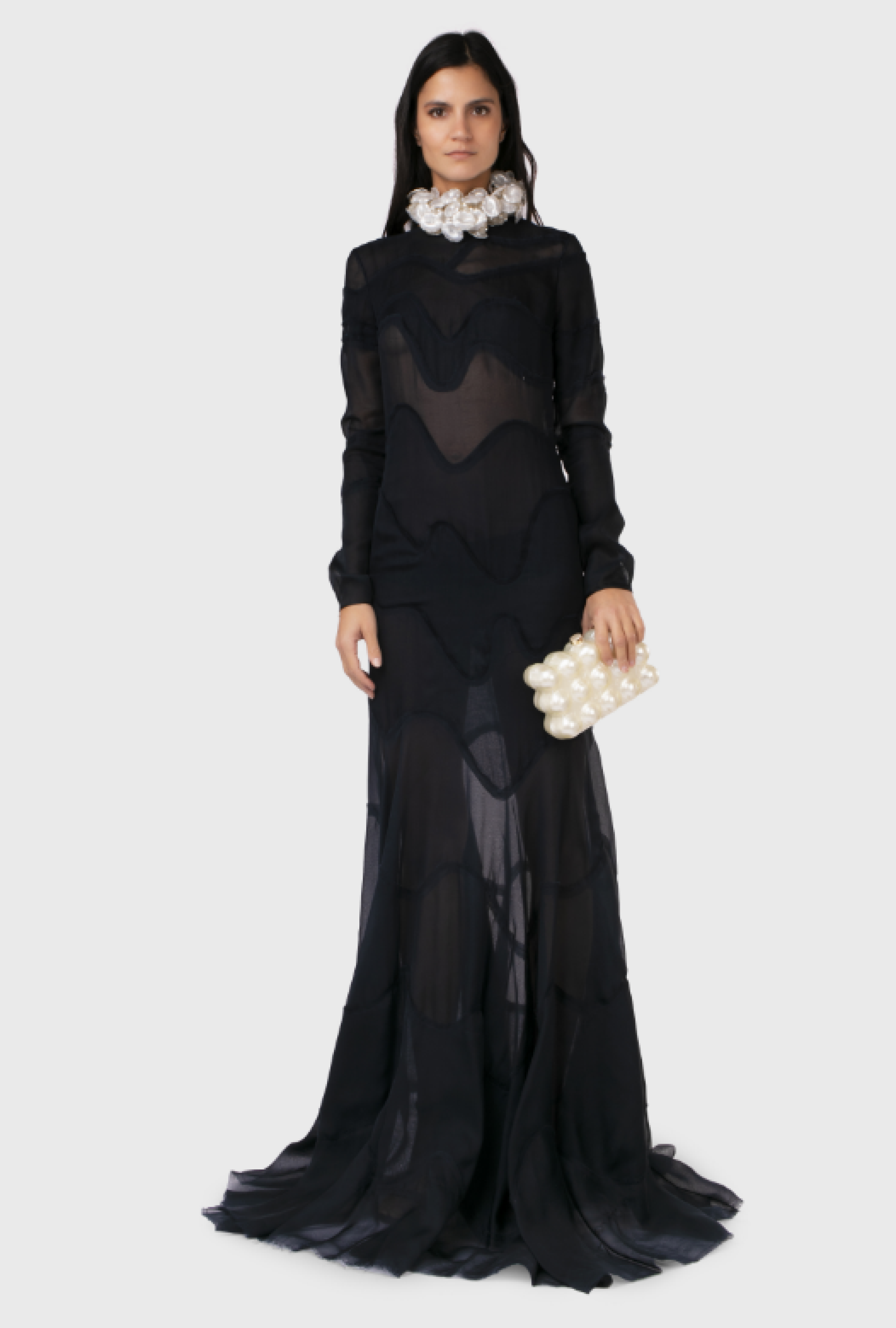 Robe Azzaro Blue Sheer SS2015