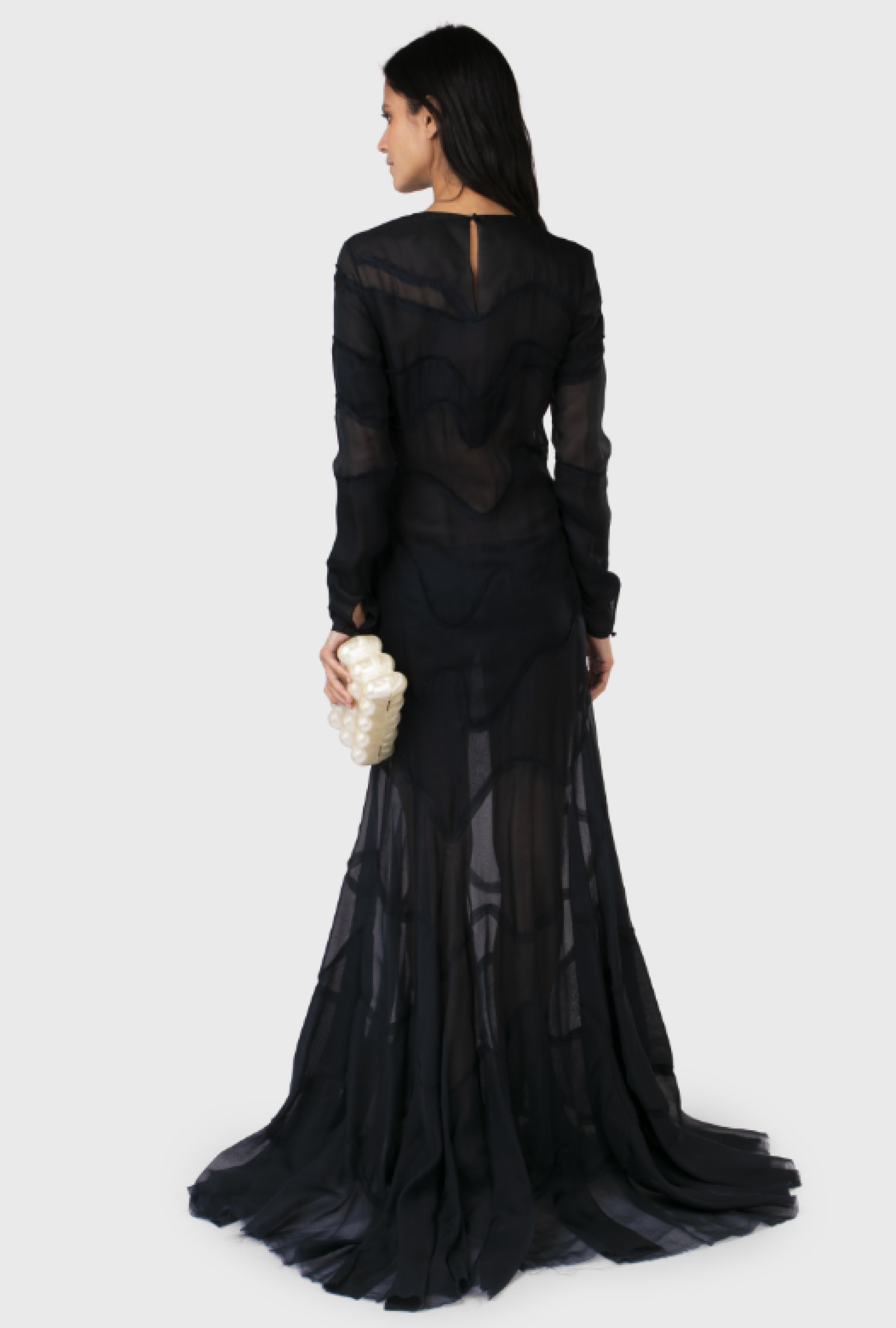 Robe Azzaro Blue Sheer SS2015