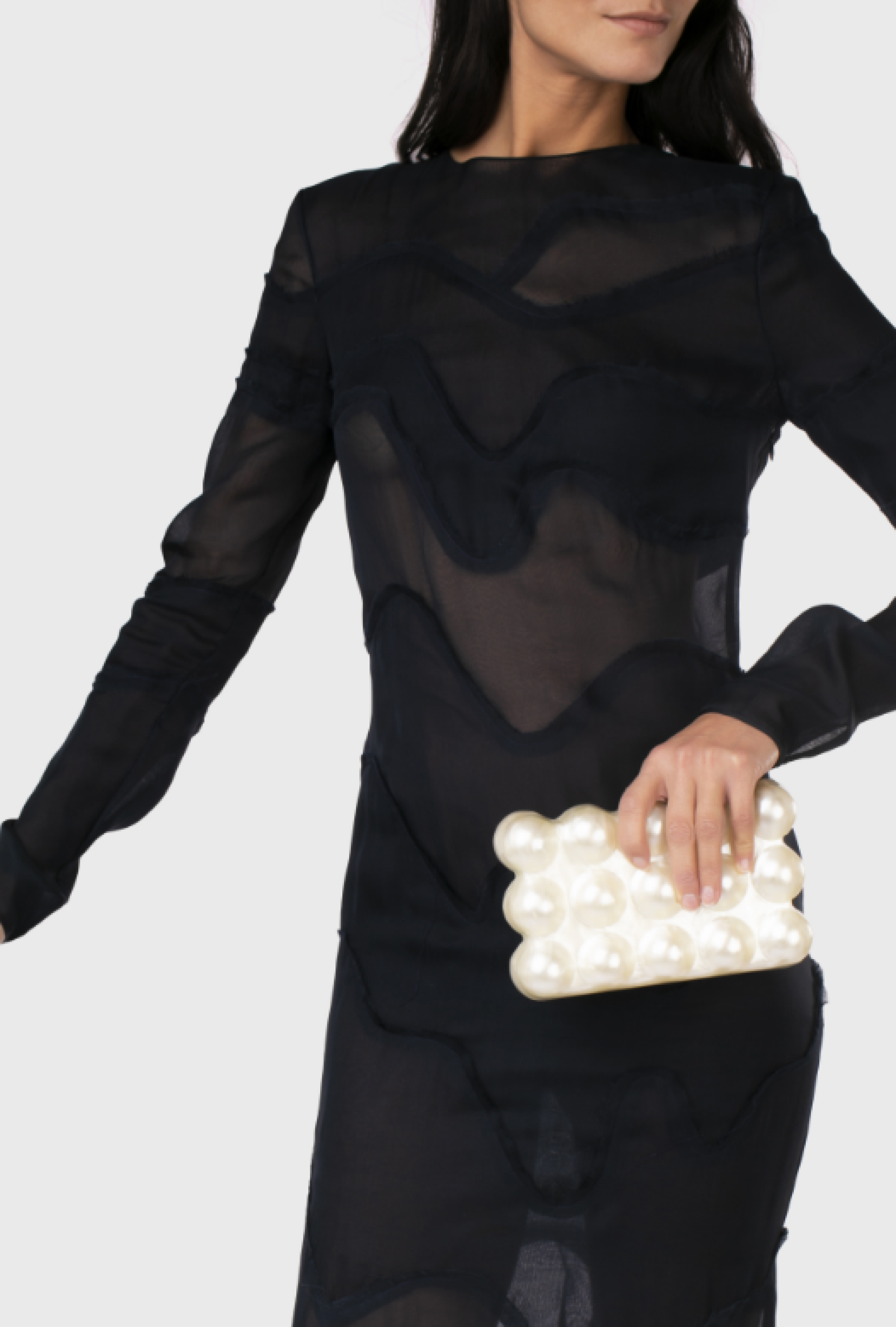 Robe Azzaro Blue Sheer SS2015