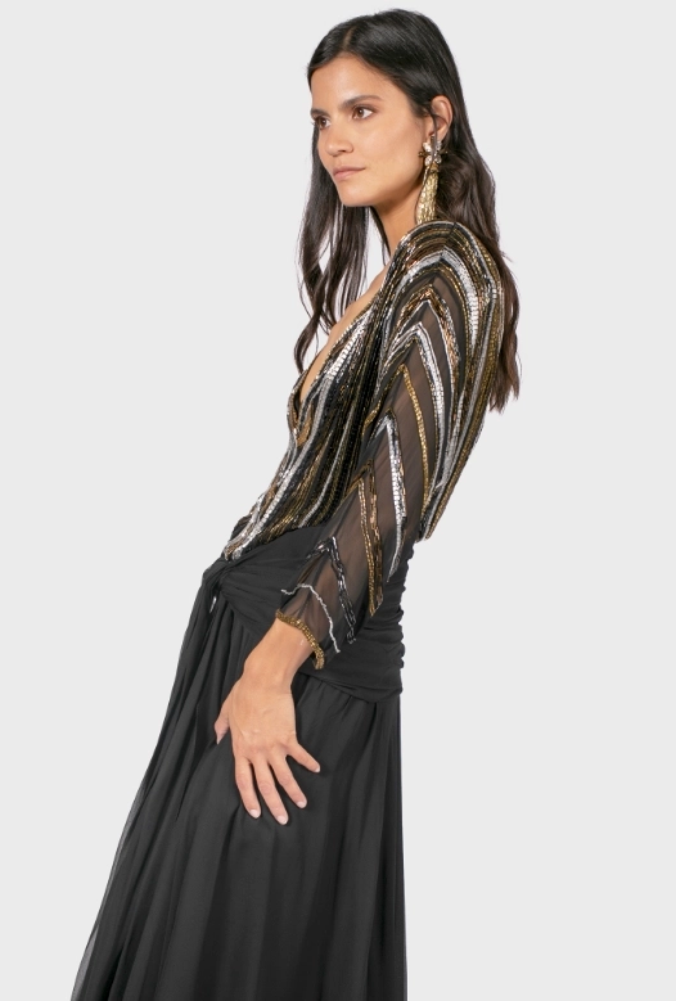 Robe Azzaro Black Gold Silver