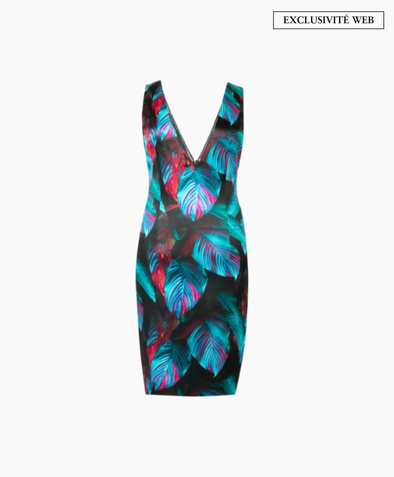 Robe Azzaro Daniela Turquoise - Exclusivité Web