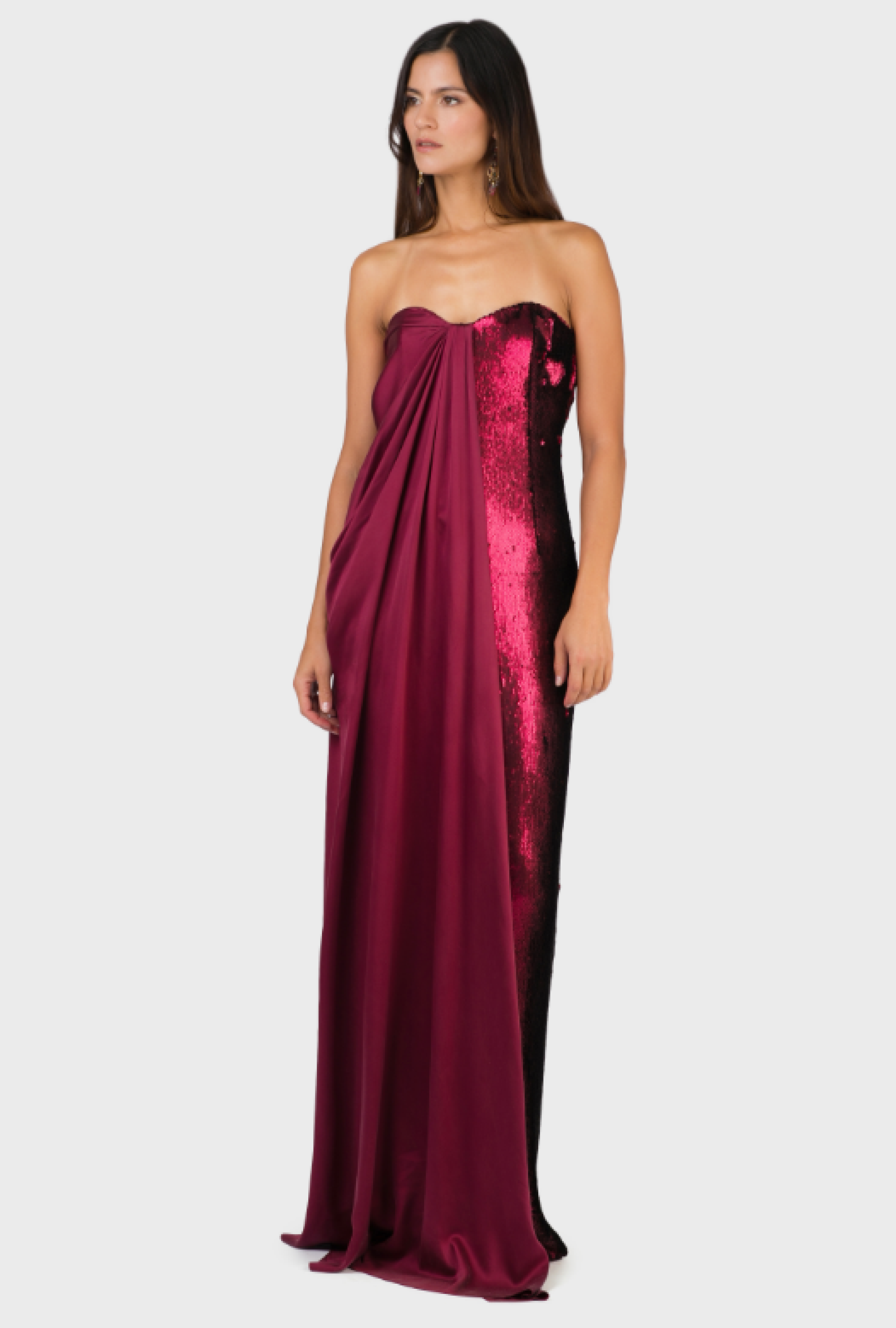 Robe Azzaro Couture Burgundy