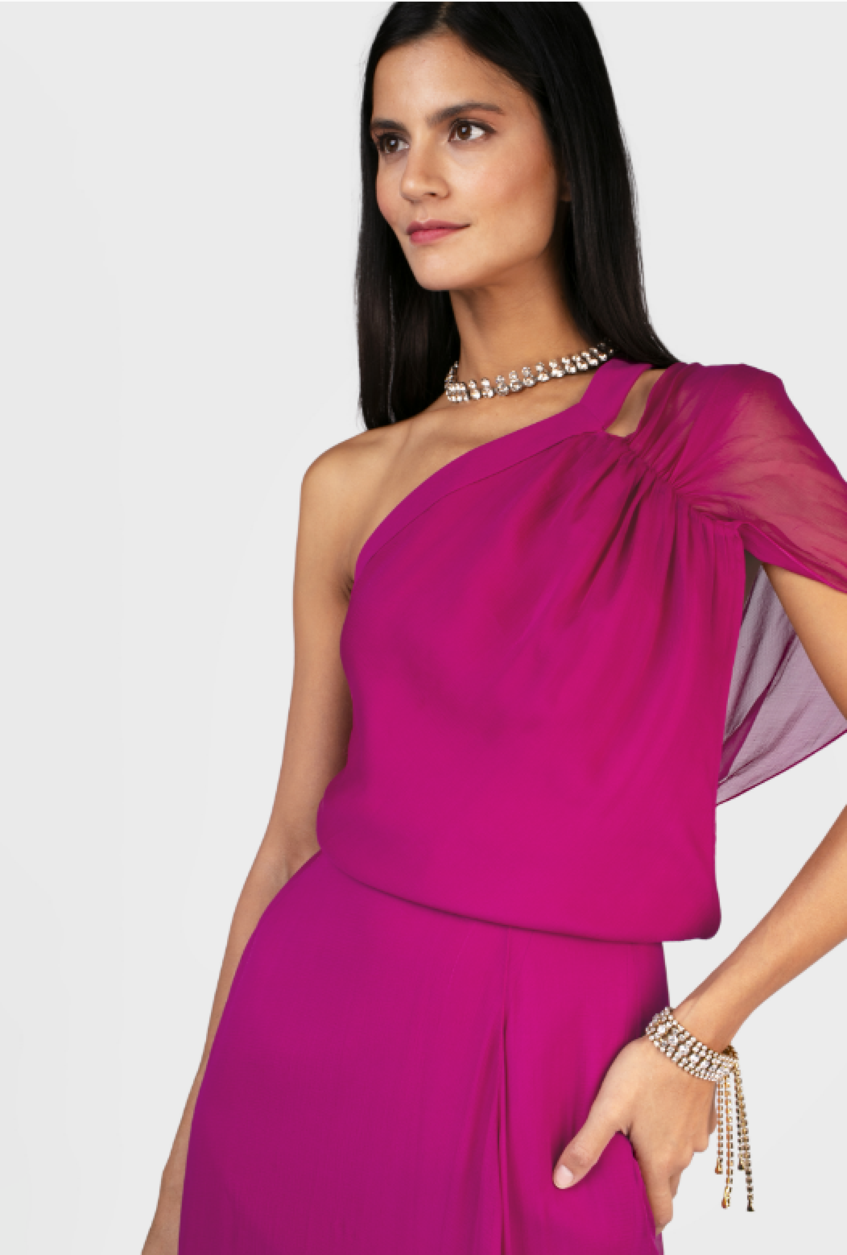 Robe Azzaro Longue Fuschia
