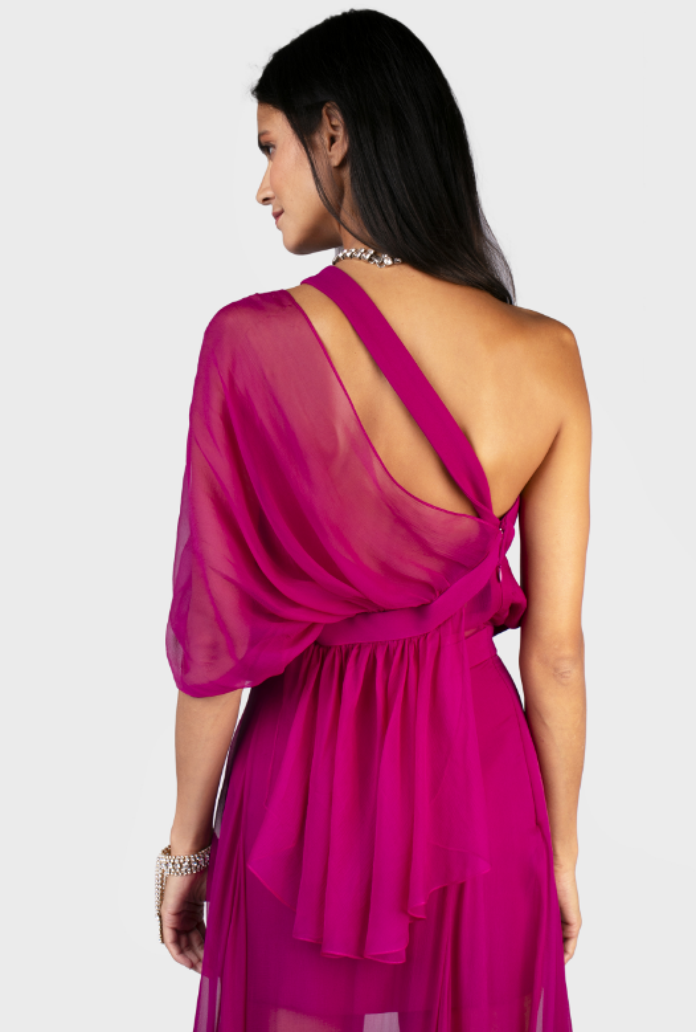 Robe Azzaro Longue Fuschia