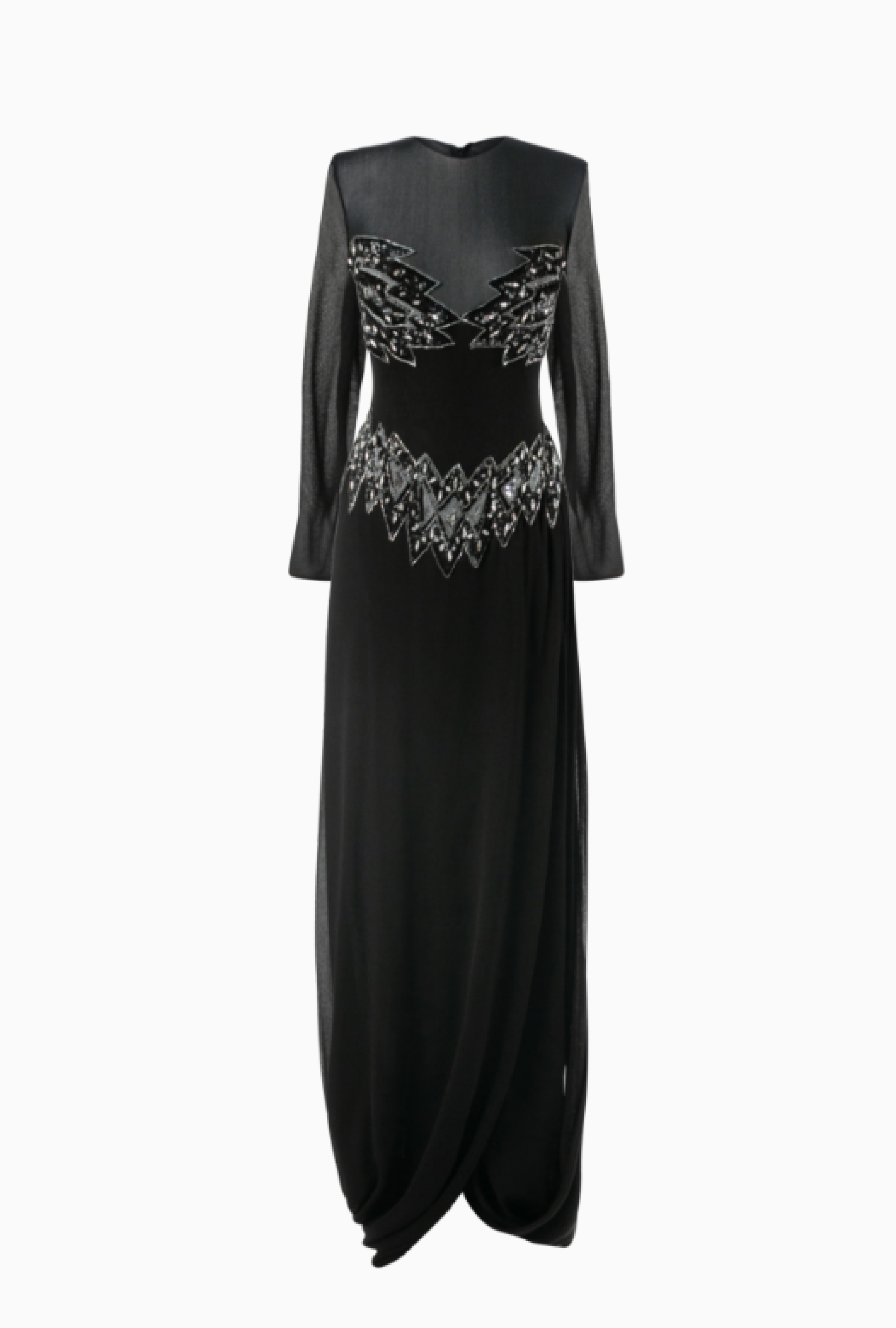 Robe Azzaro Feuilles Sequins