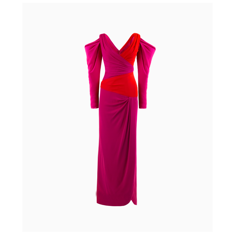 Robe Azzaro Rouge Rose