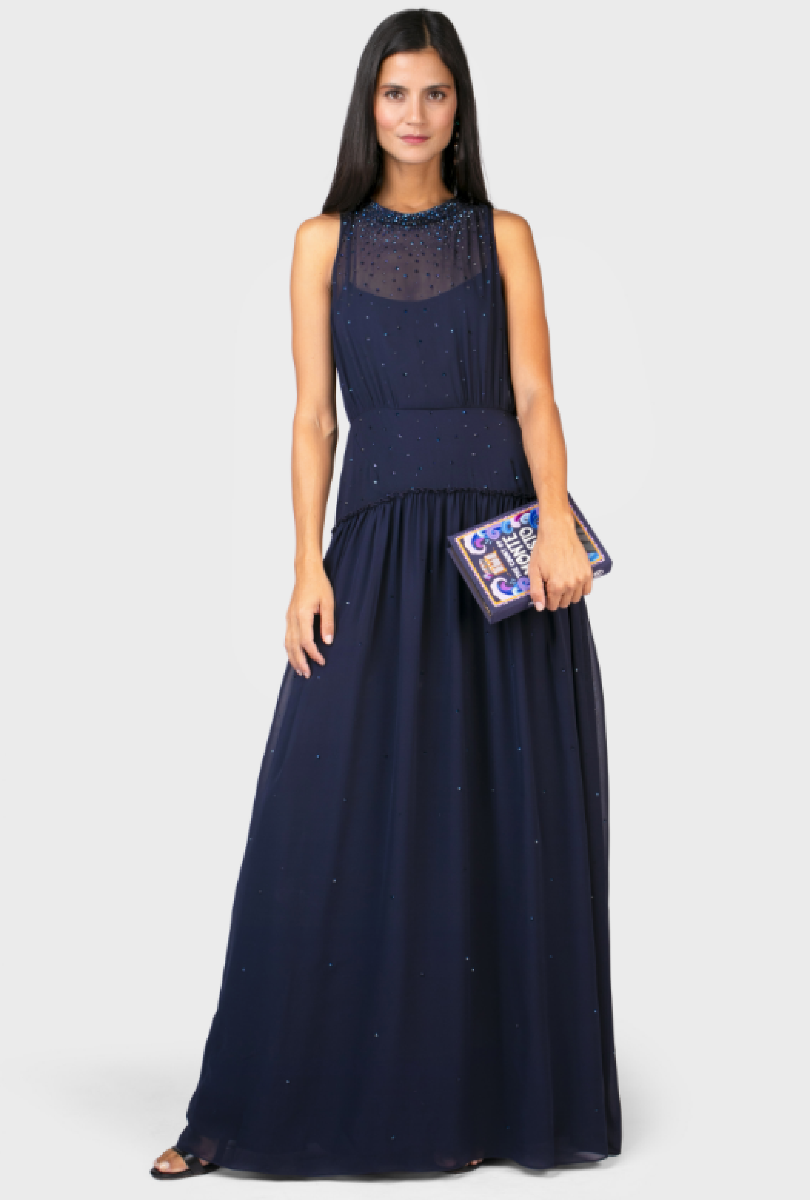 Robe Jenny Packham Adella Navy