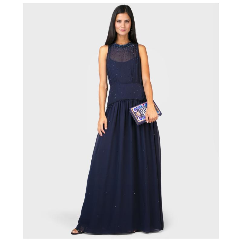 Robe Jenny Packham Adella Navy