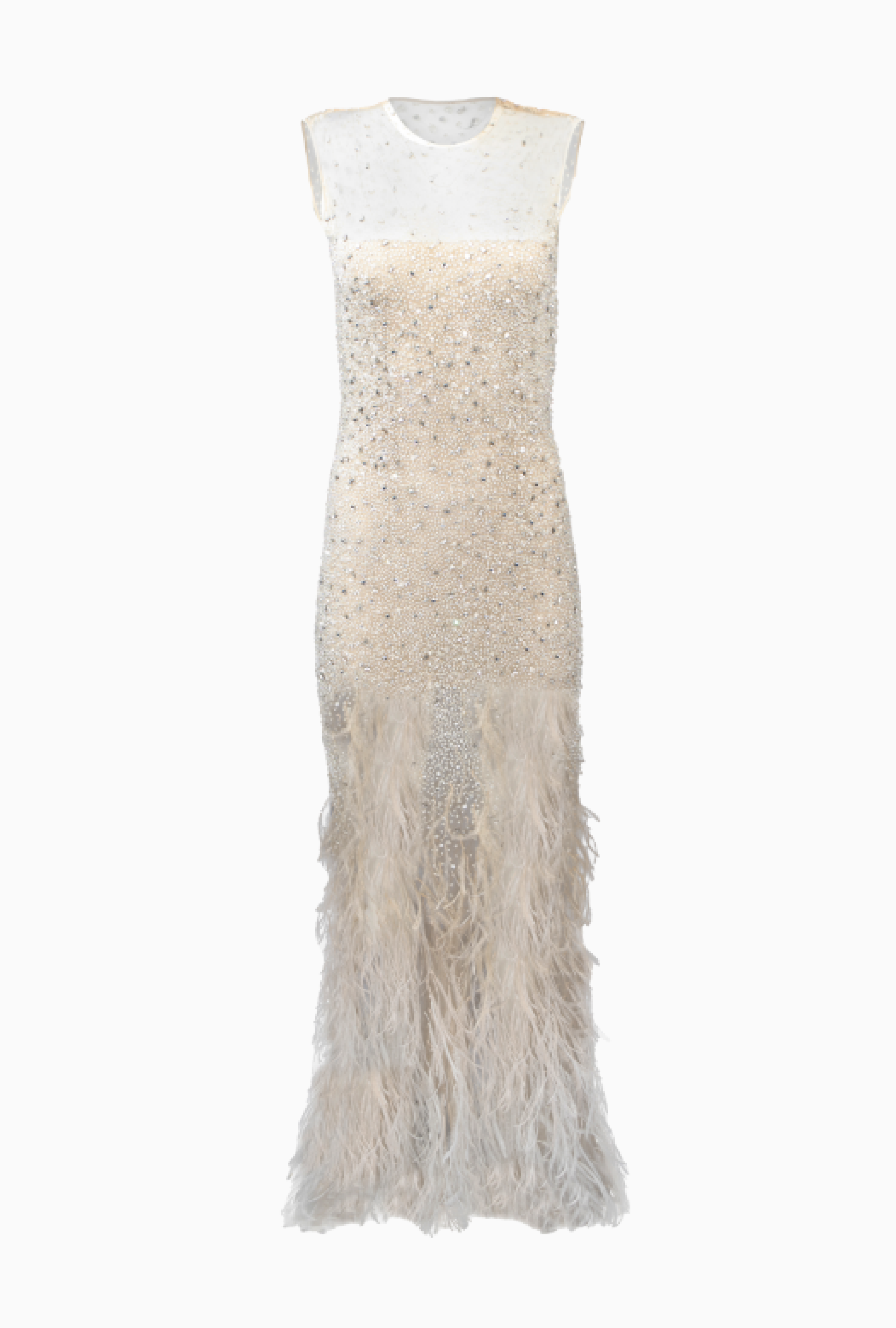 Robe Balmain Duchesse Plumes