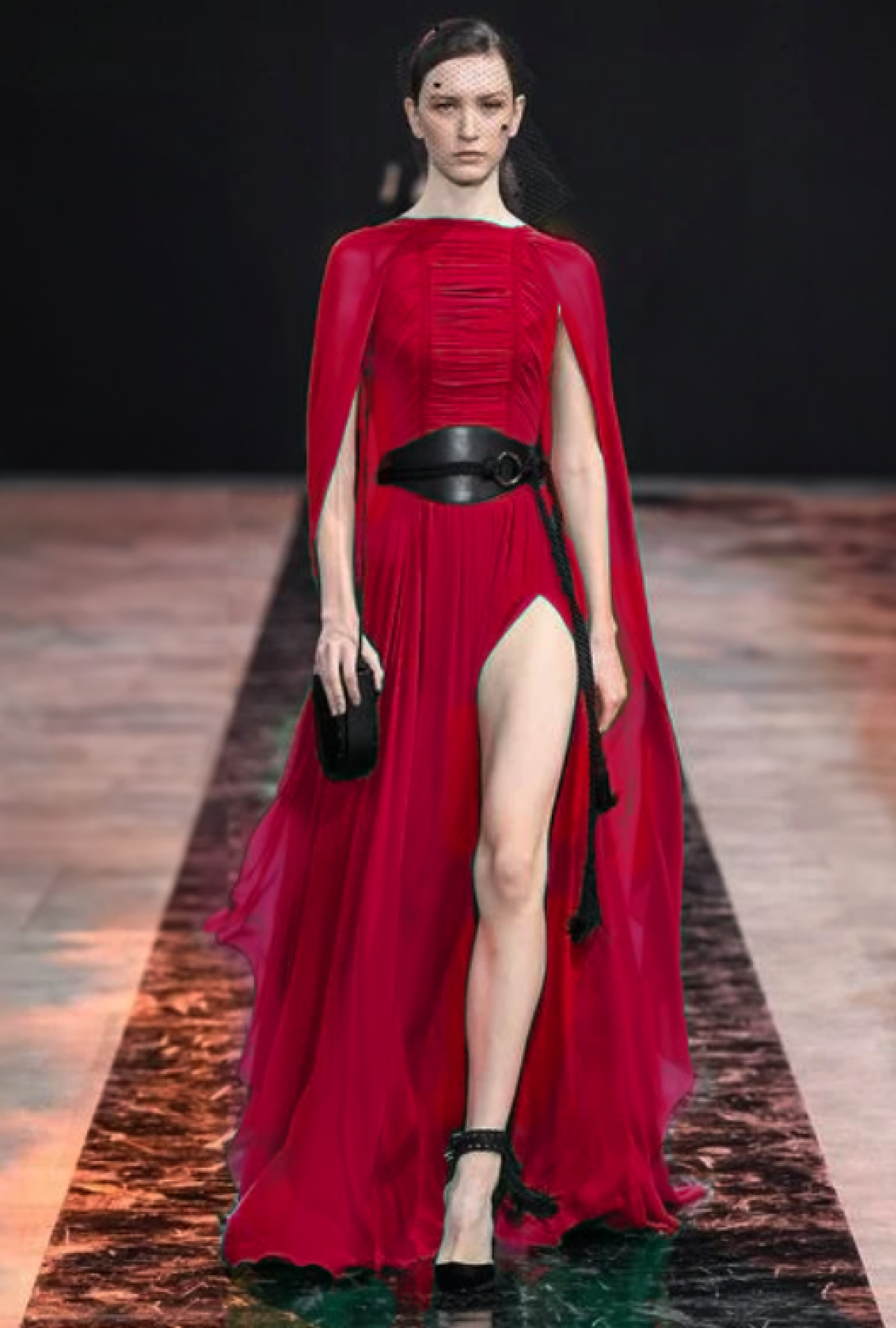 Robe Elie Saab Ruby Silk