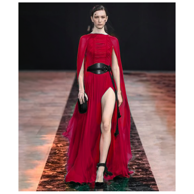 Robe Elie Saab Ruby Silk